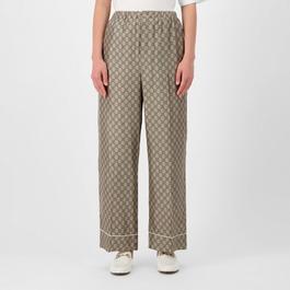 Gucci Gg Supreme Print Pyjama Style Trousers