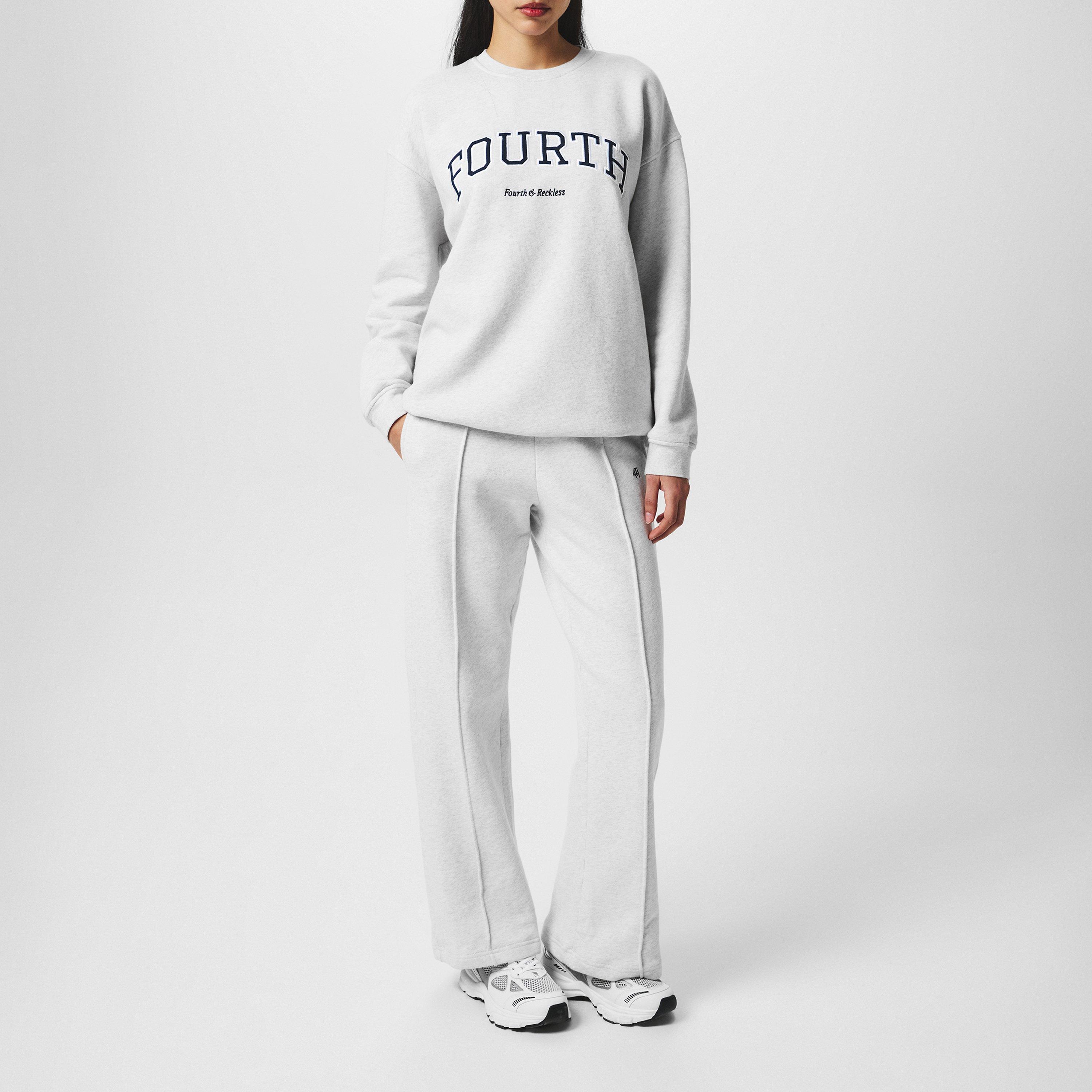 GREY - 4th and Reckless - Womens Wide Leg Trousers - 6