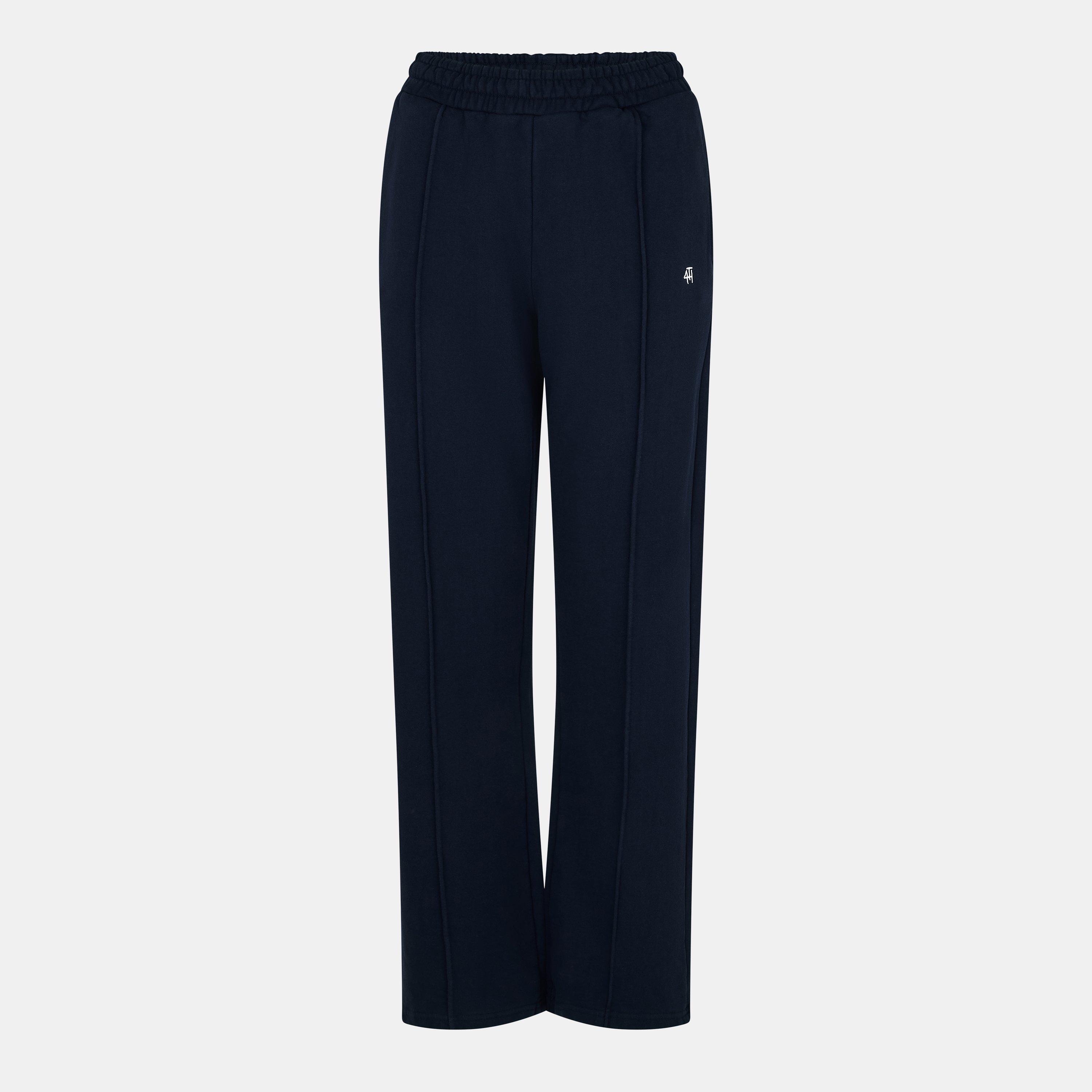 Navy - 4th and Reckless - Women's Wide Leg Trousers - 1