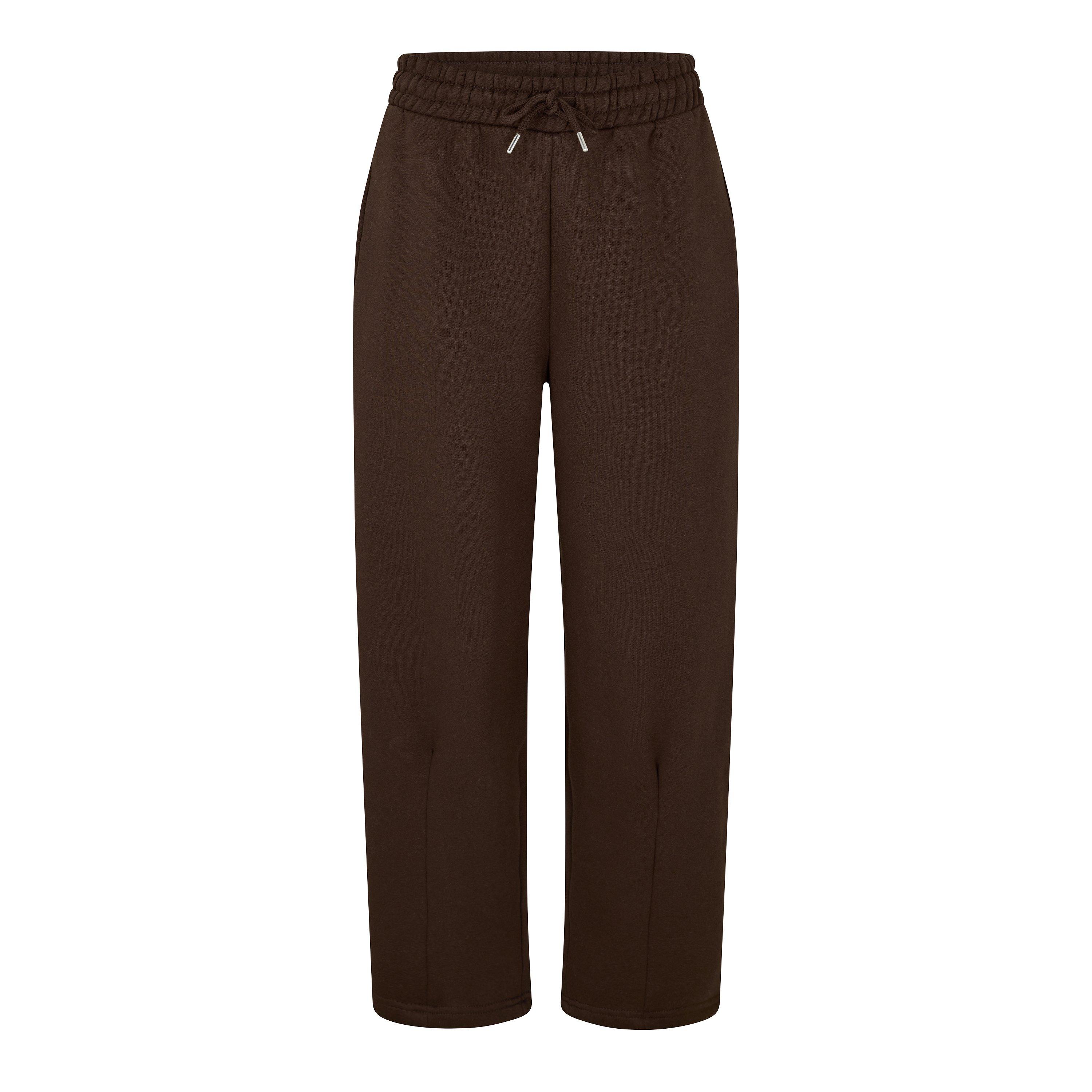I Saw It First Women's Barrel Fleece Joggers - Chocolate - 8 (XS)