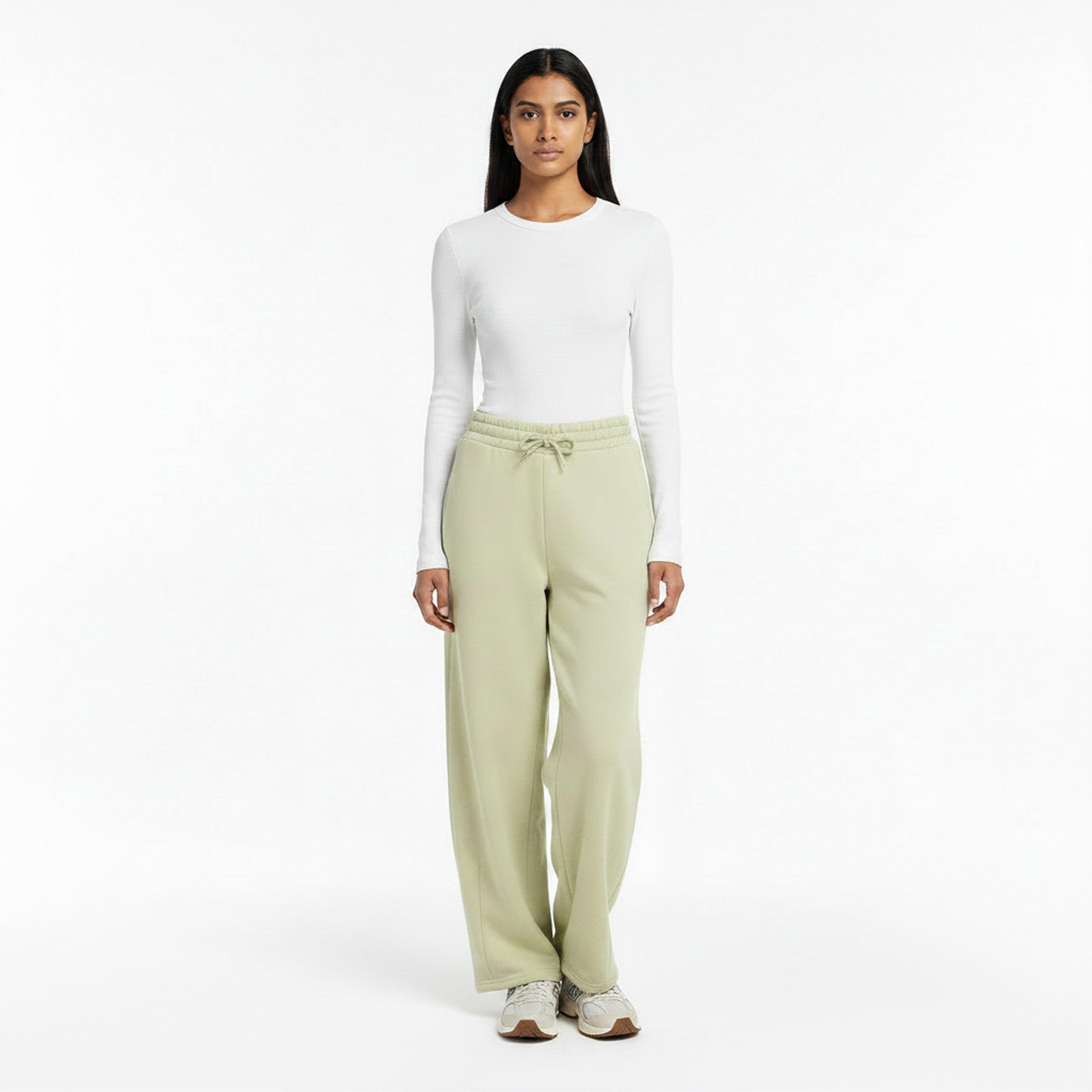 Sage - I Saw It First - Womens Barrel Fleece Joggers - 5