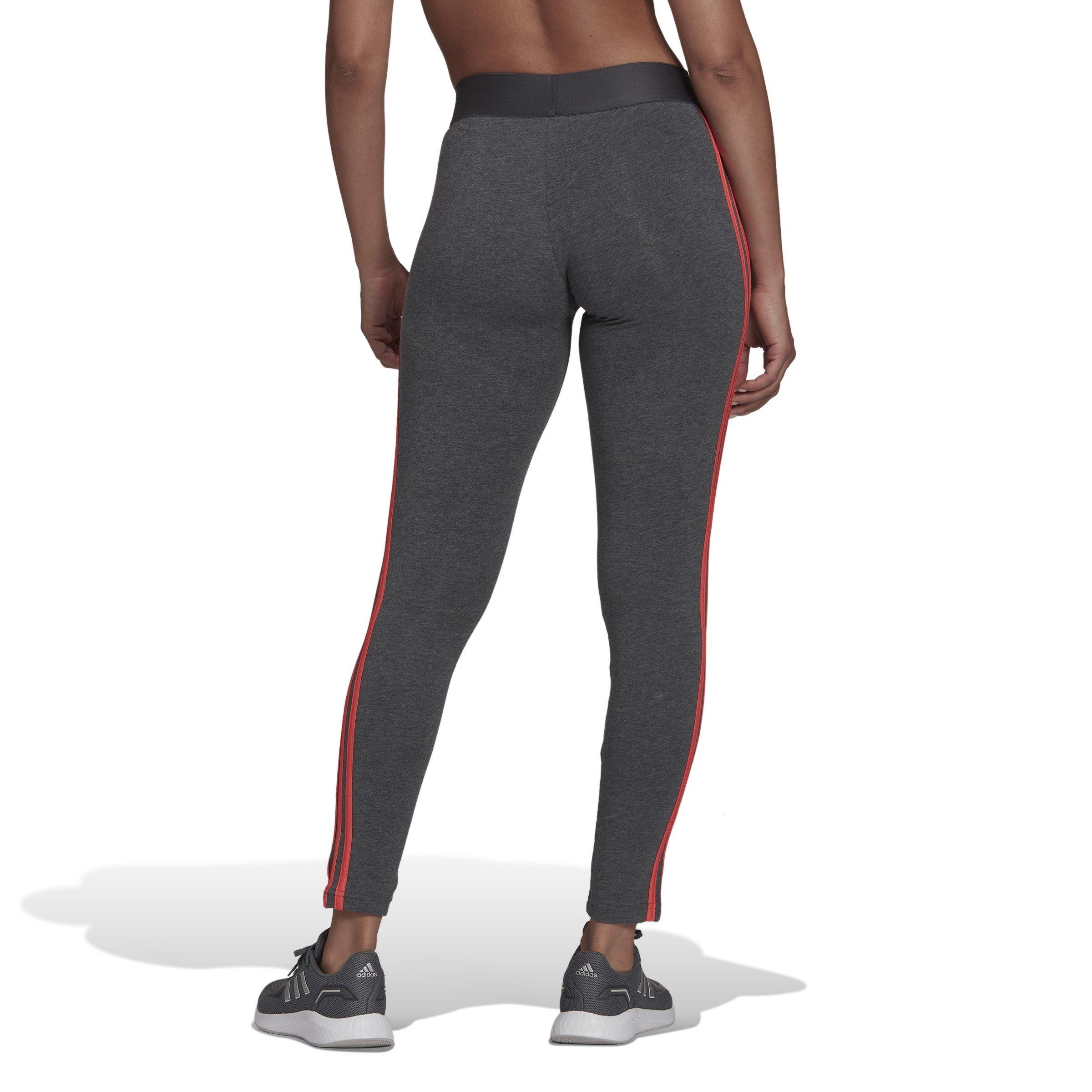 Dk Grey Hthr - adidas - Three Striped Leggings Womens - 3