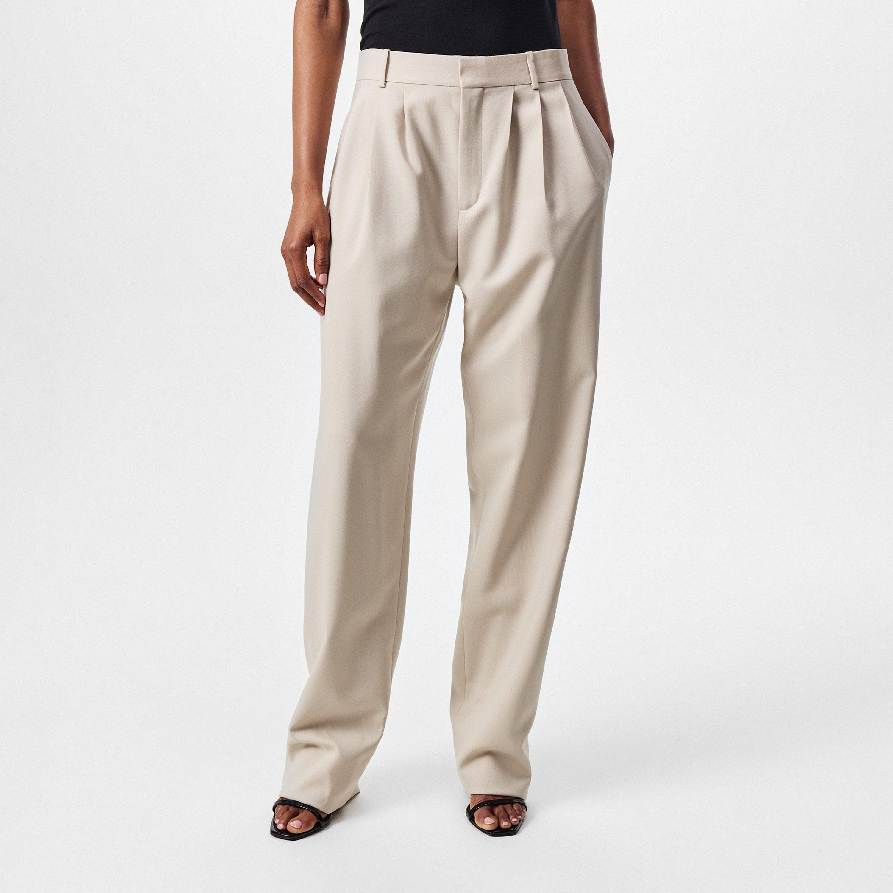 Beige - Saint Laurent - Tailored Trousers - 3