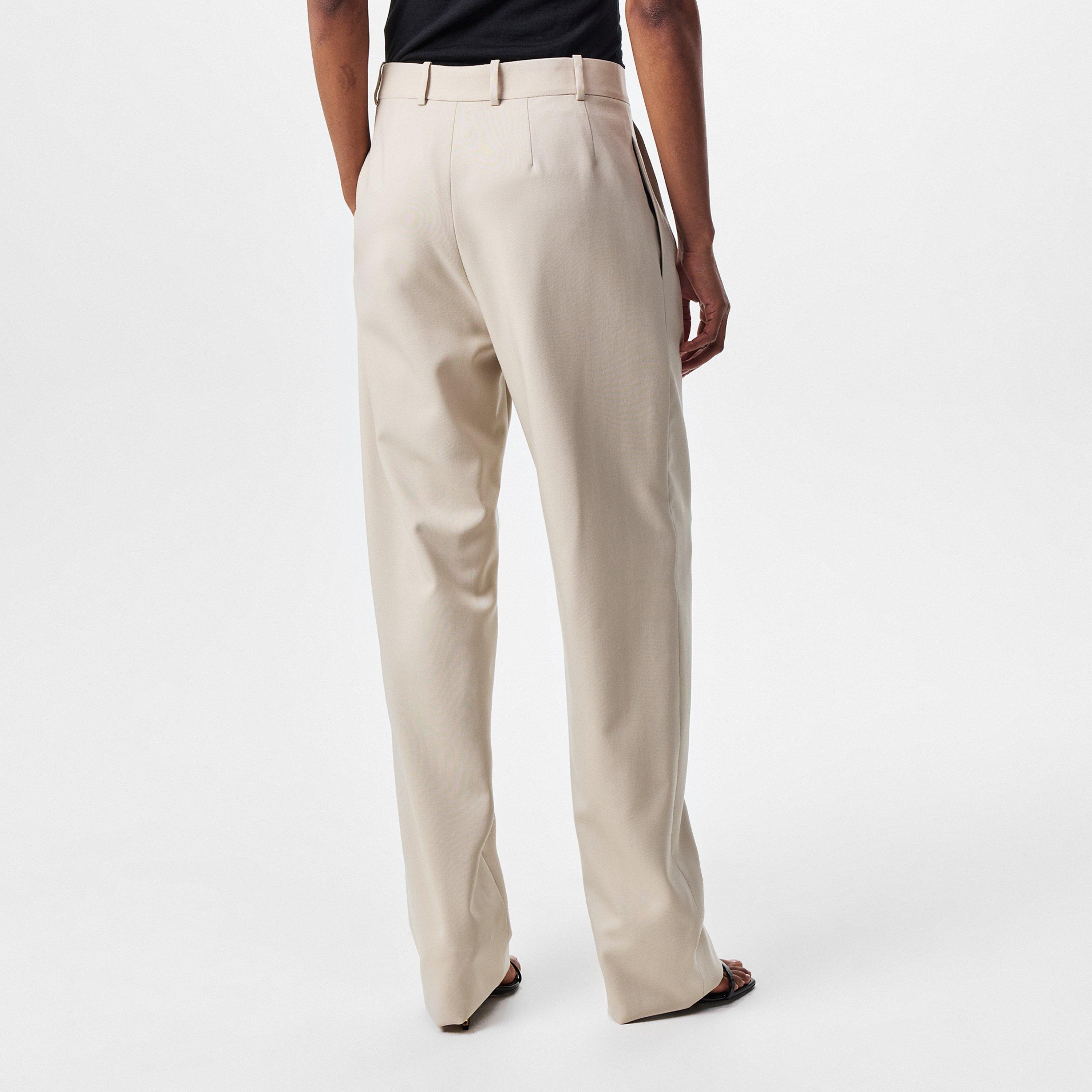 Beige - Saint Laurent - Tailored Trousers - 4