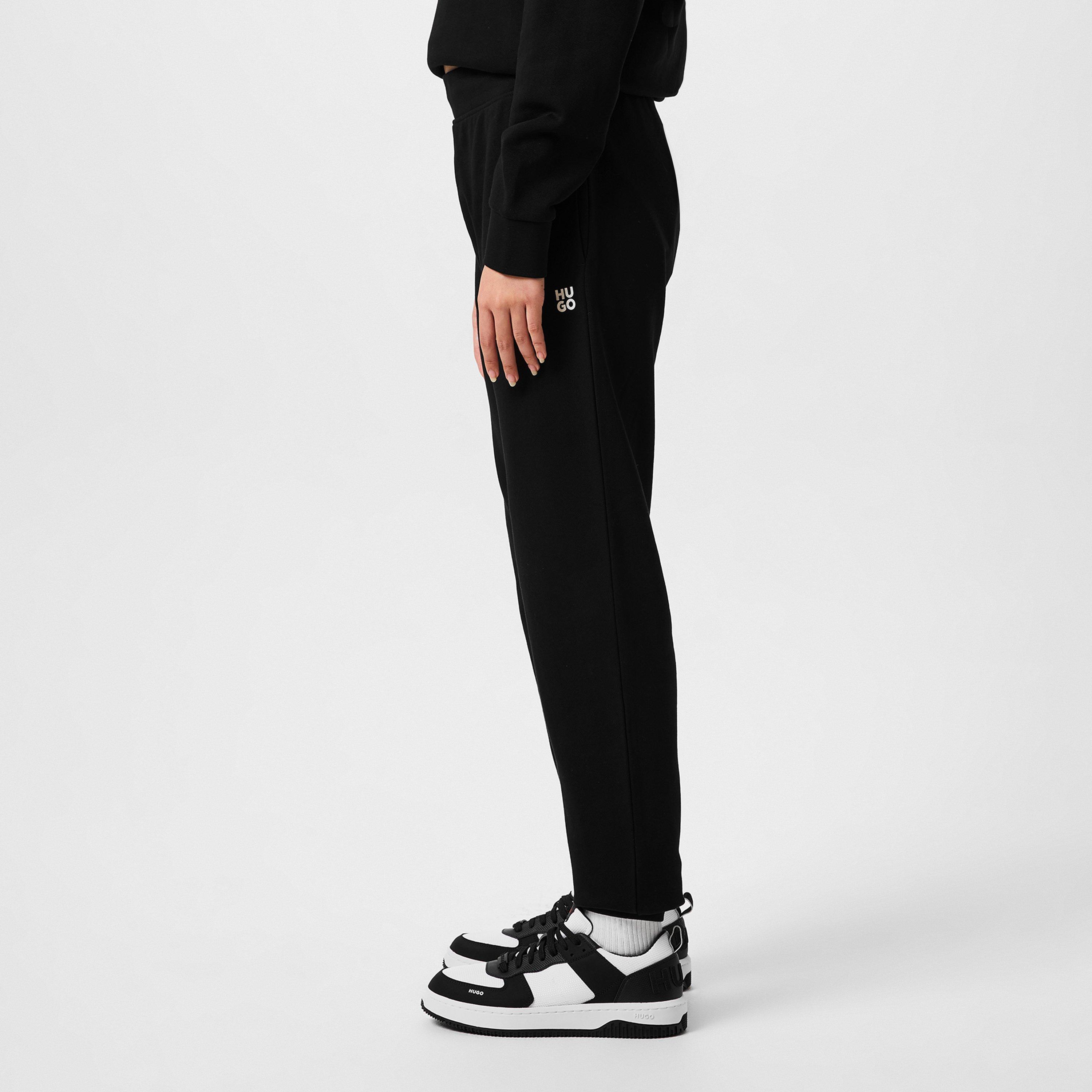 Black - Hugo - Stack Logo Jogging Bottoms - 5