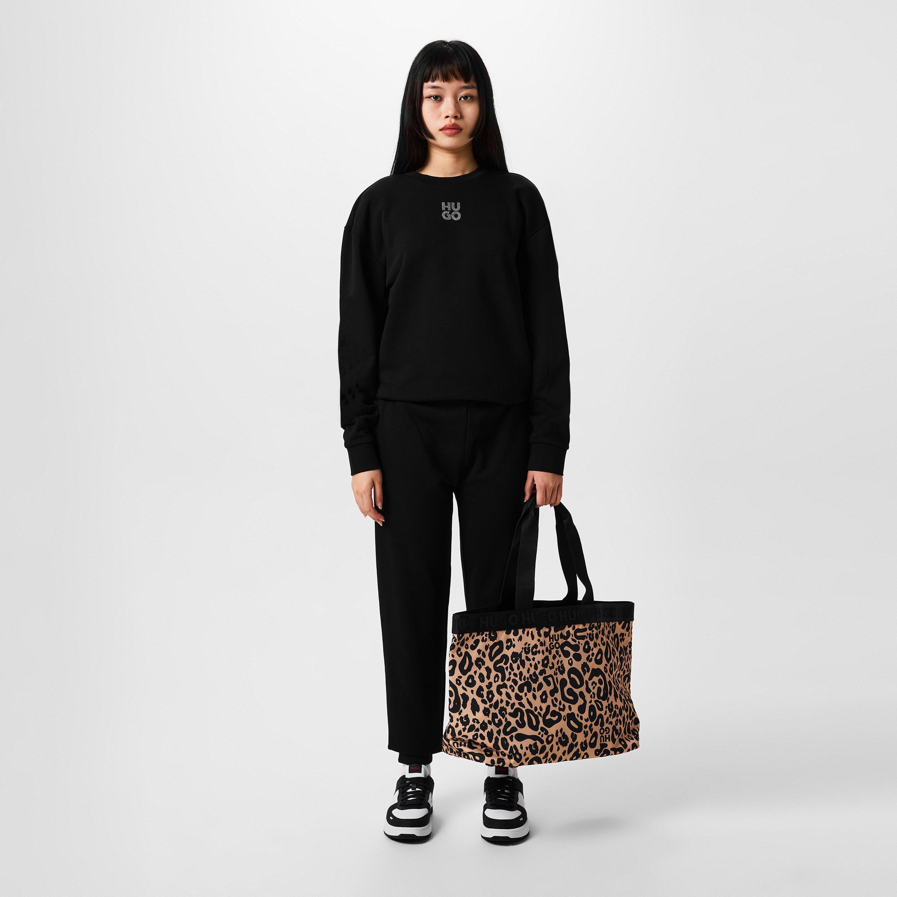 Black - Hugo - Stack Logo Jogging Bottoms - 6