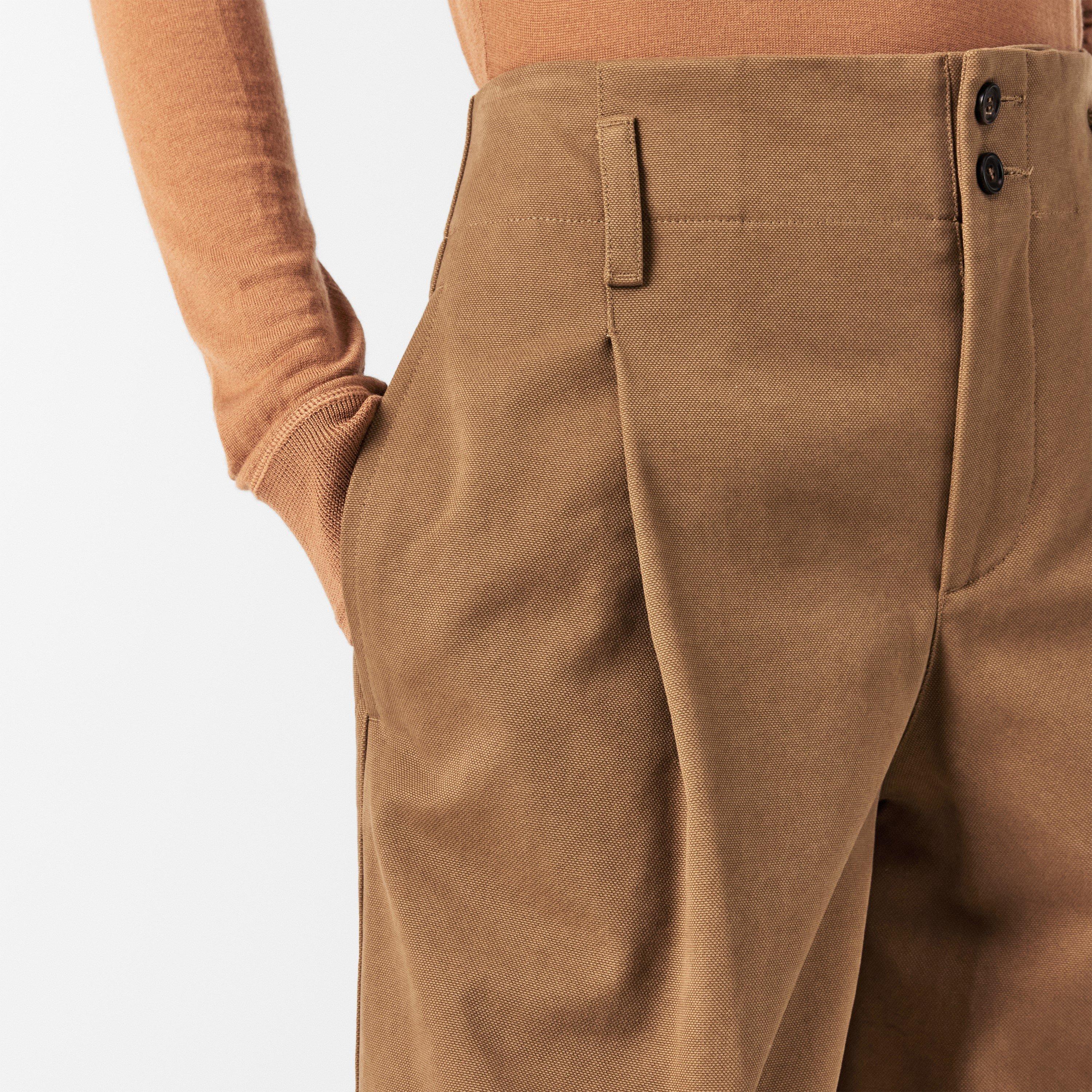 Mustard Brown - Chloe - Women's Wide Leg Trousers - 5