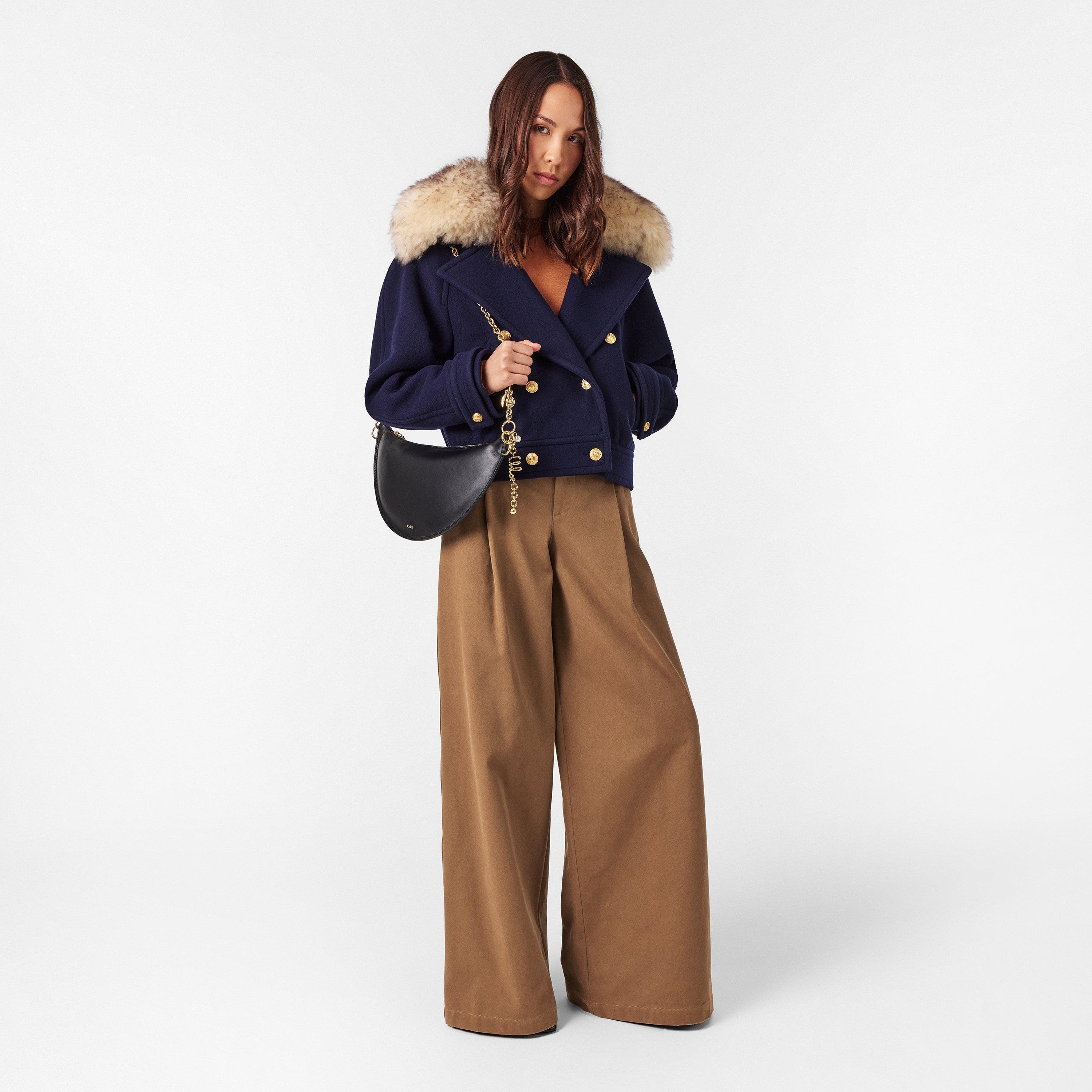 Mustard Brown - Chloe - Women's Wide Leg Trousers - 6