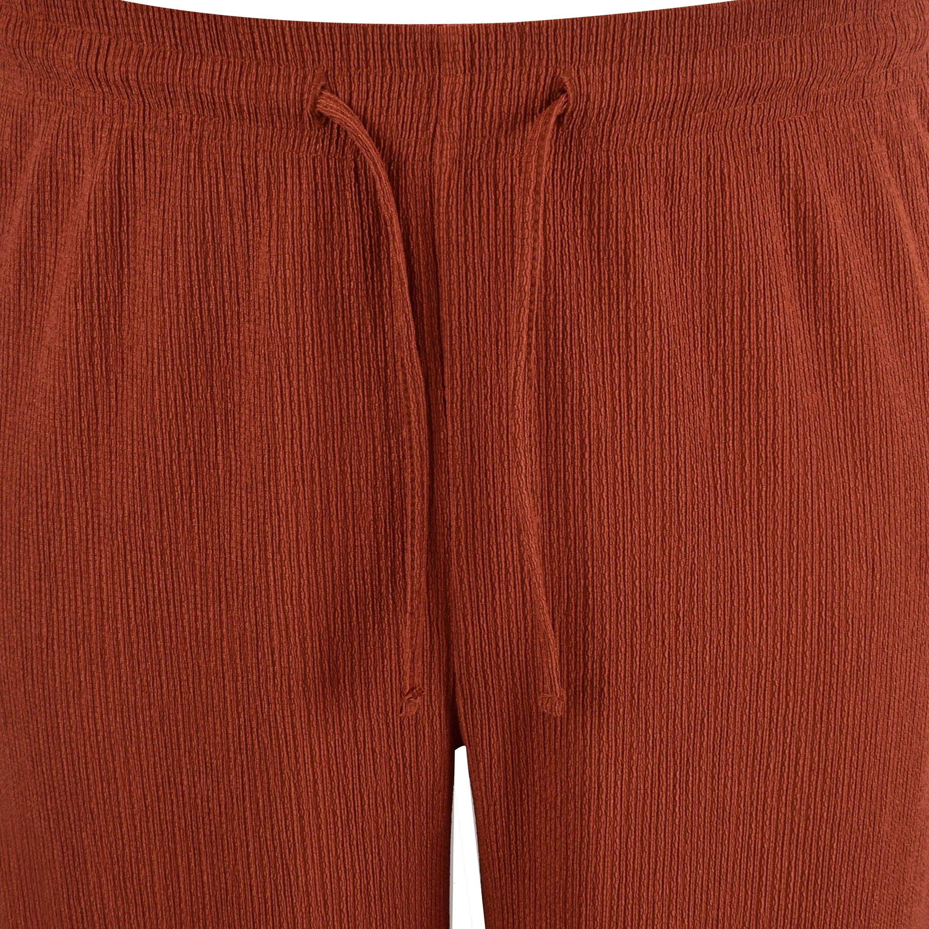 Rust - Be You - BY Crinkle Wide Leg Trouser - 3