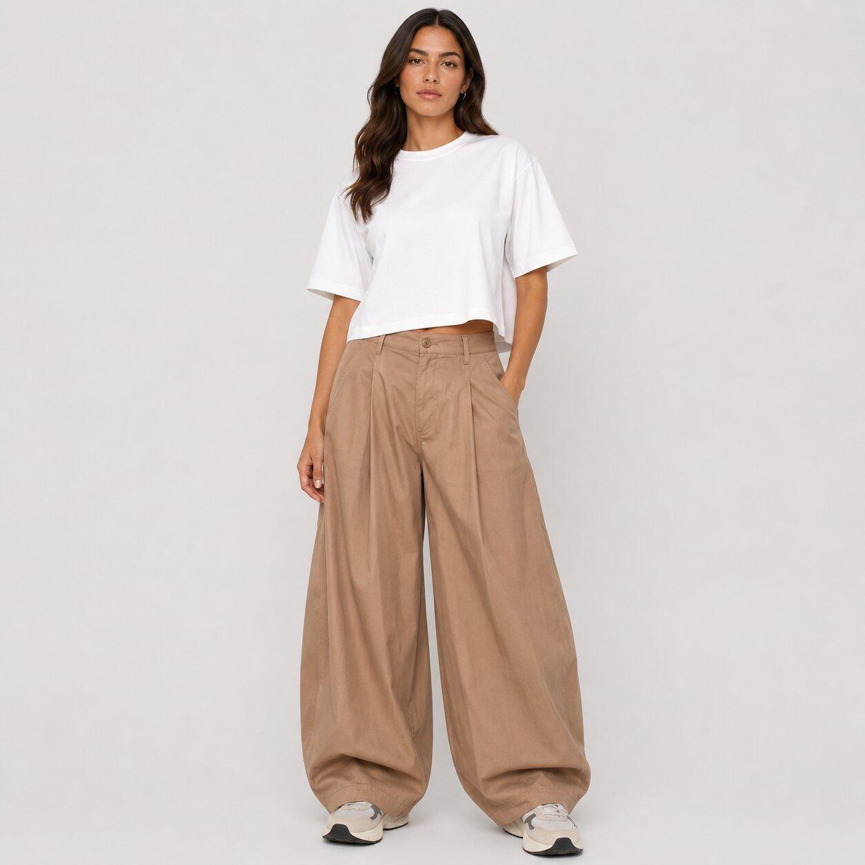 Neutral - I Saw It First - Pleated Barrel Trousers - 1