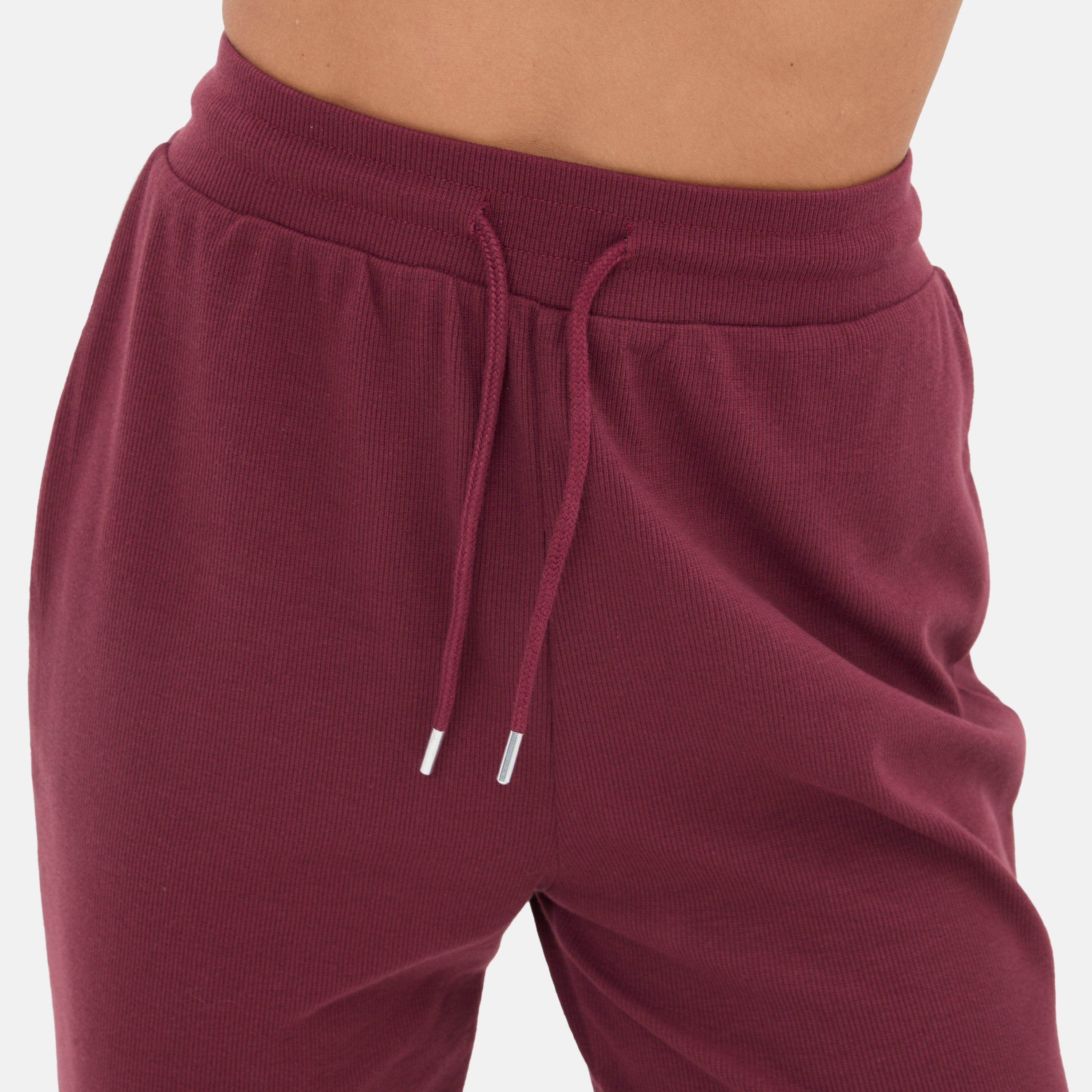 Burgundy - I Saw It First - Ribbed Wide Leg Trouser - 4