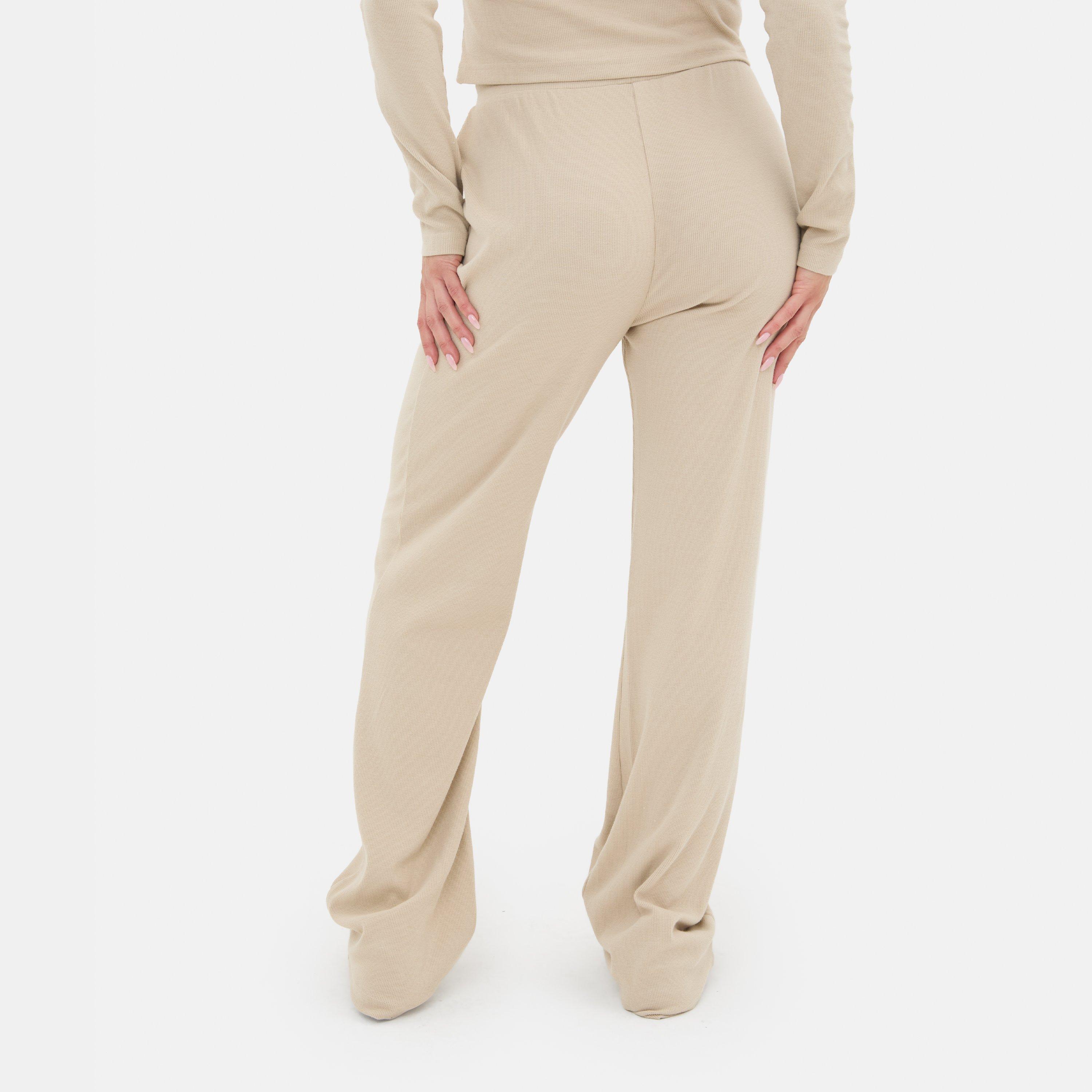 Stone - I Saw It First - Ribbed Wide Leg Trouser - 3