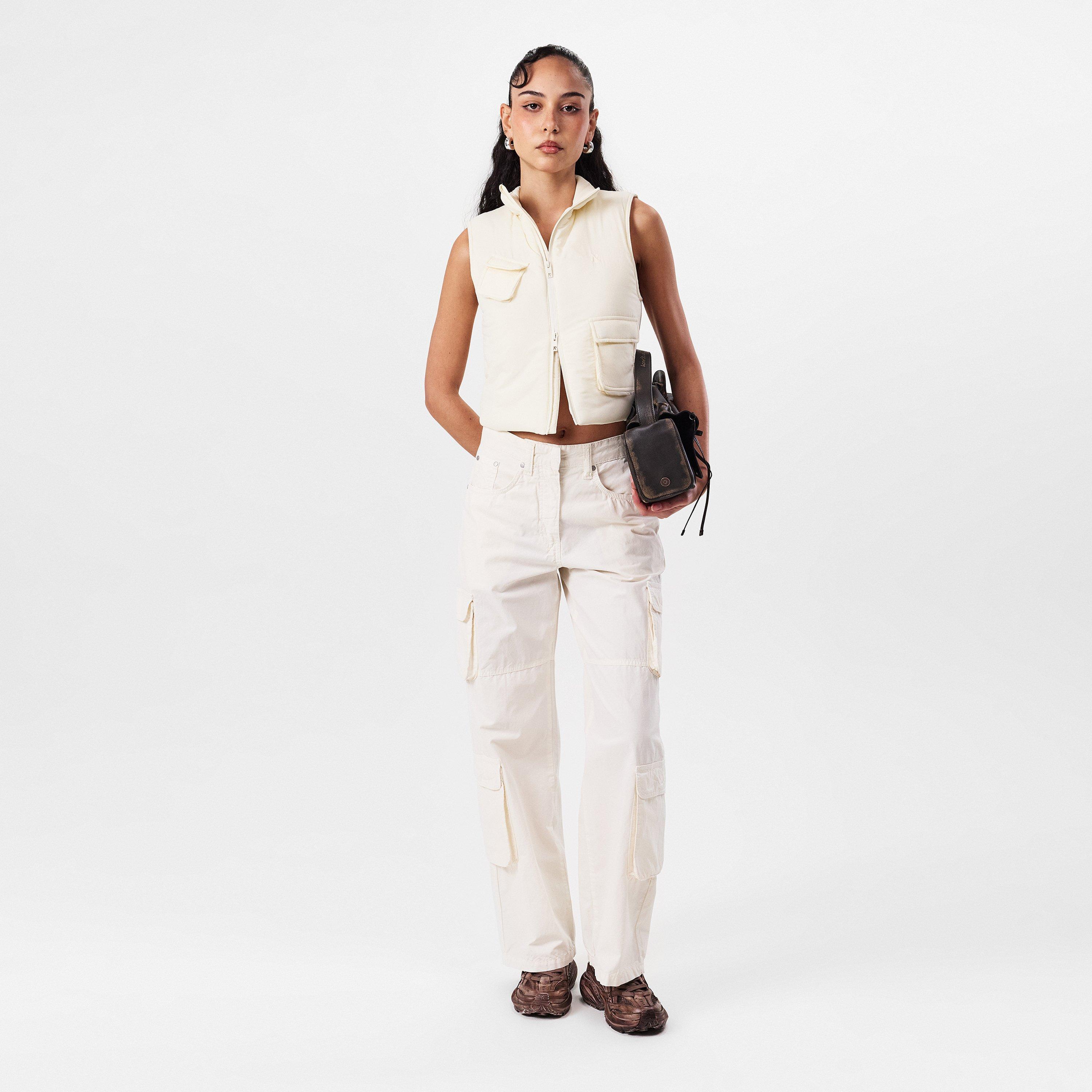 Grey - Represent - Women's Fender Cargo Trousers, Ample Pockets - 6