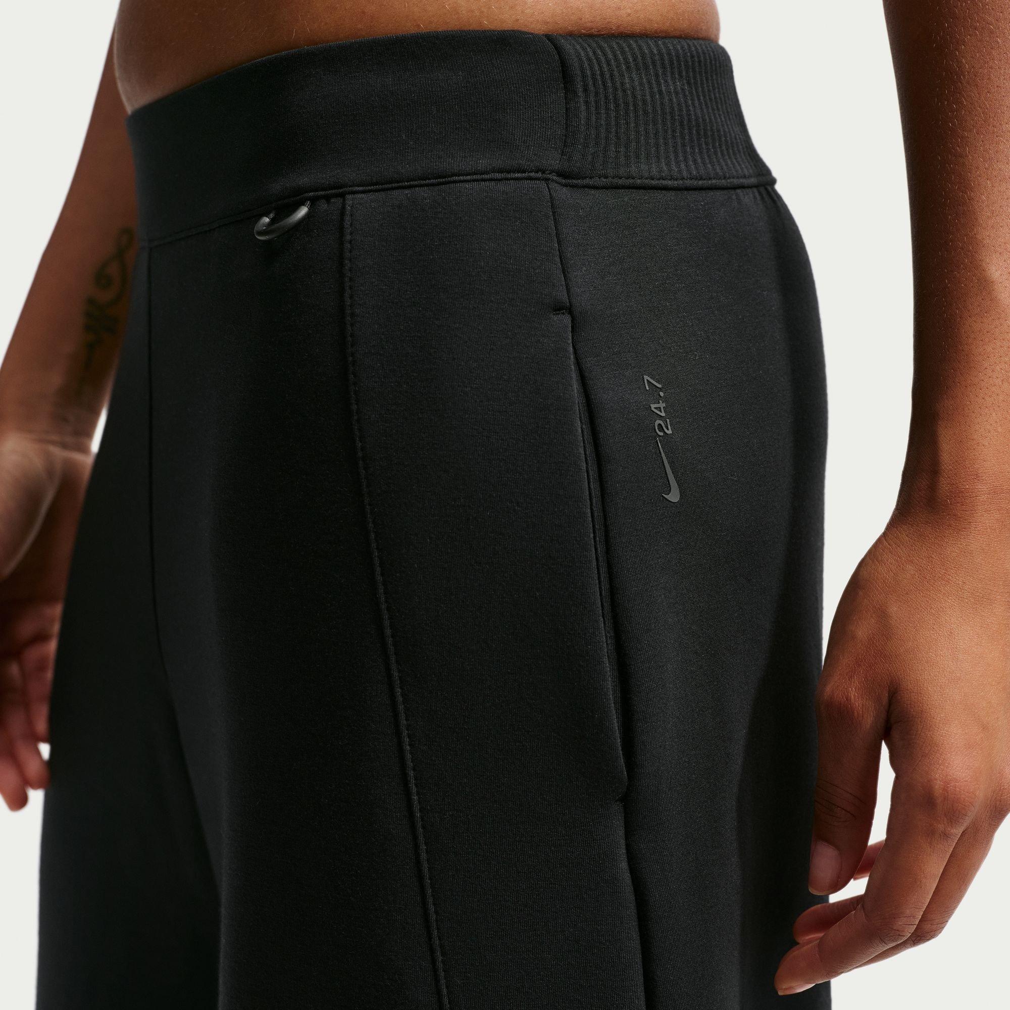 Black - Nike - Women's Closed Hem Fleece Jogging Bottoms - 2