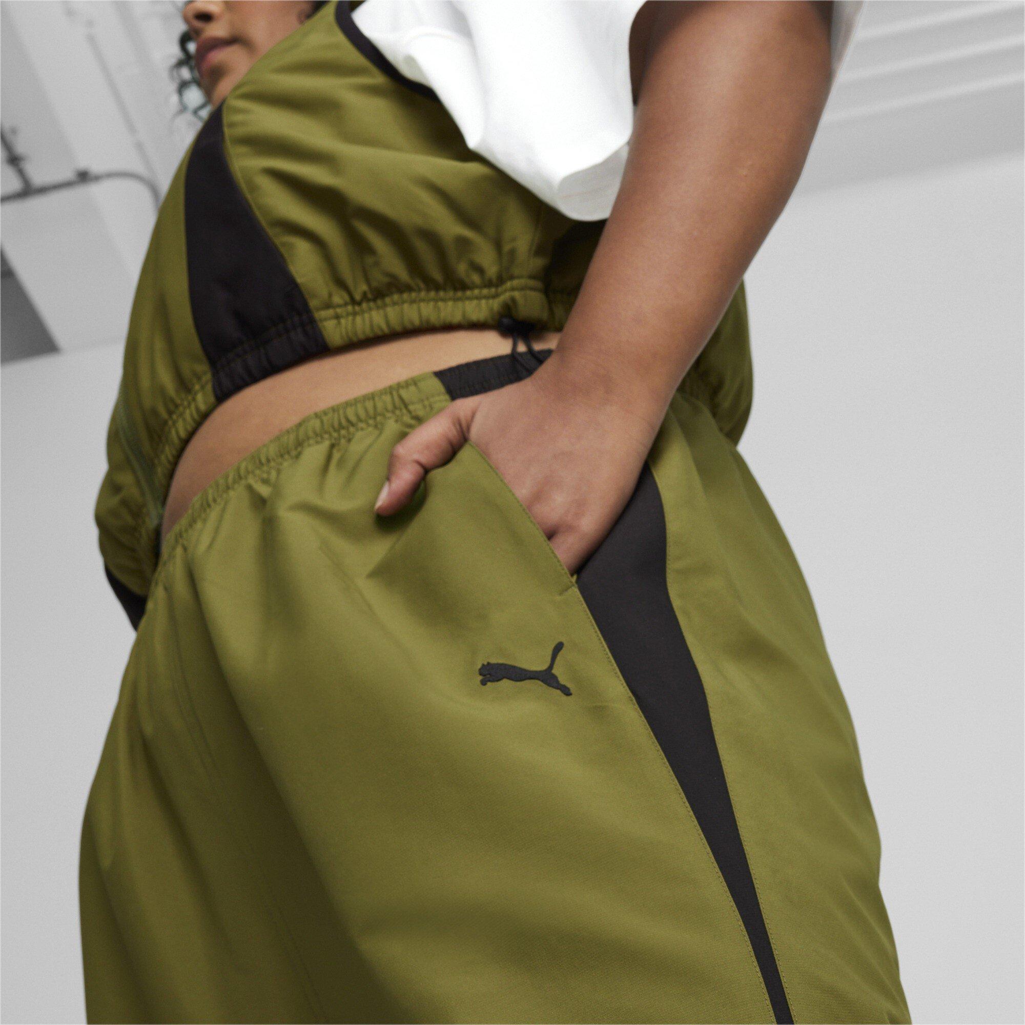 Olive (there is no difference between en-GB and fr-FR for this word) - Puma - Women's Dare To Open Hem Poly Jogger - 5