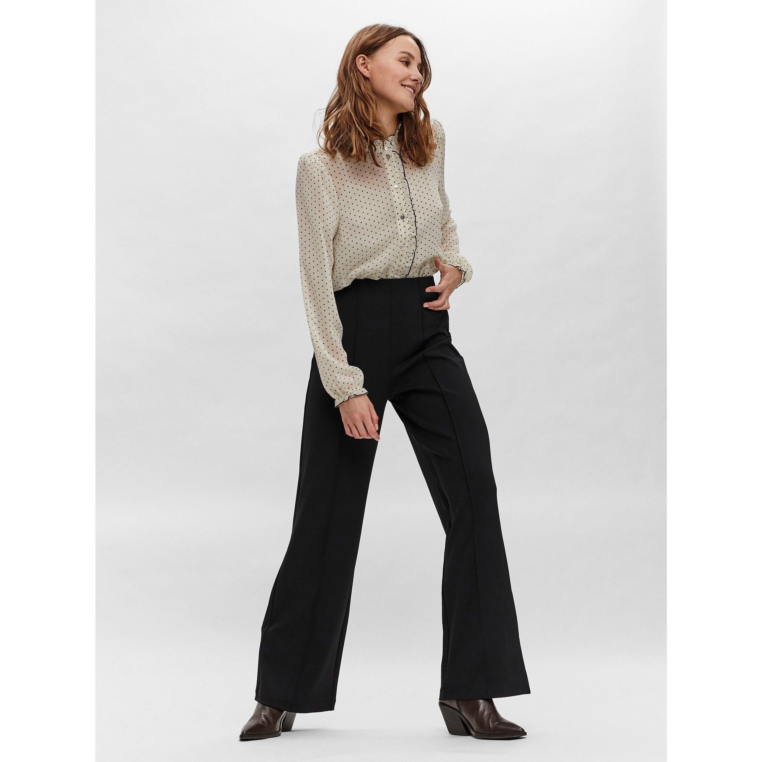 Preto - Vero Moda - Women's Becky Wide Leg Trousers - 3