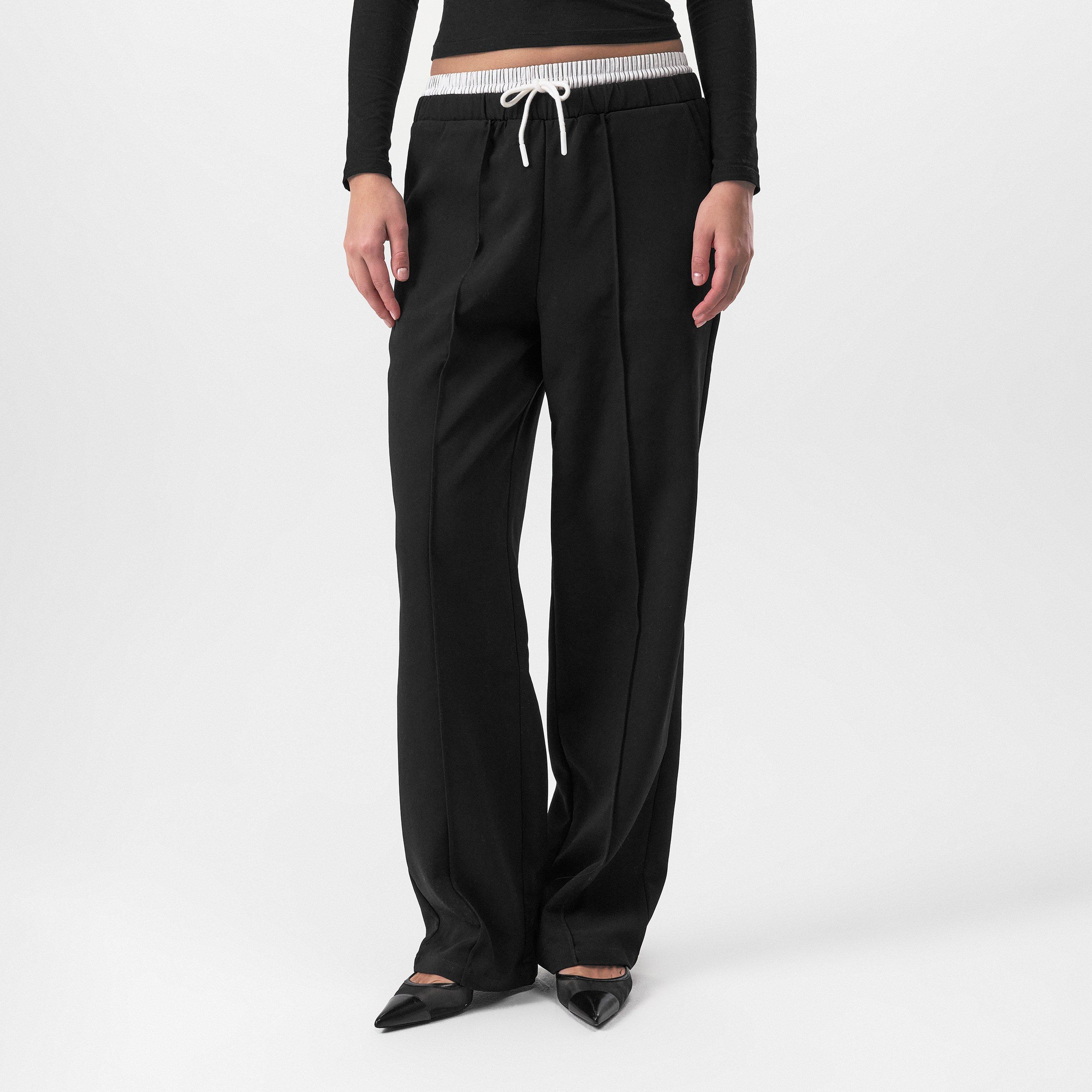 Black - 4th and Reckless - Women's Bianca Wide Leg Trousers - 1
