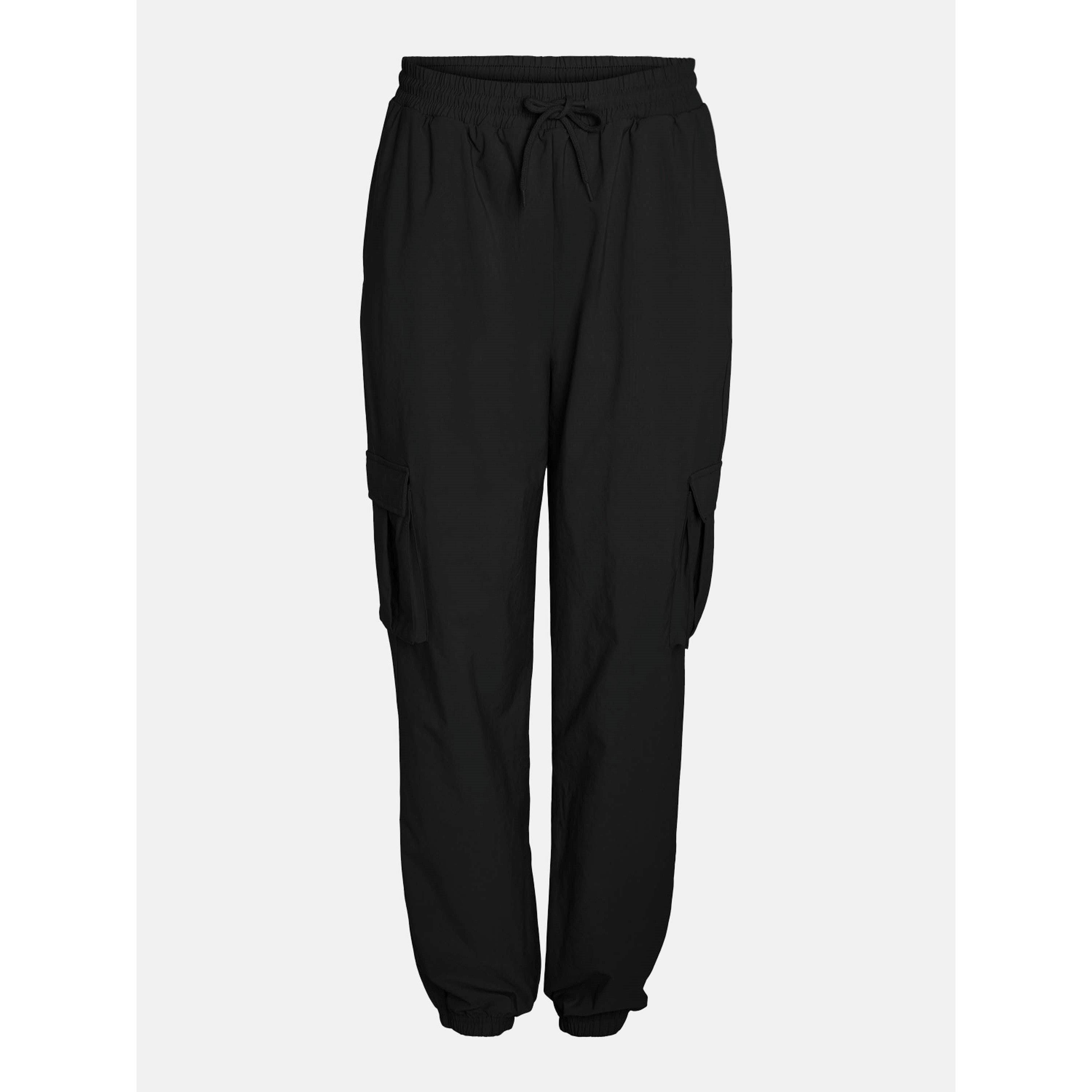 Black - Noisy May - Women's Heavyweight Cargo Trousers - 1