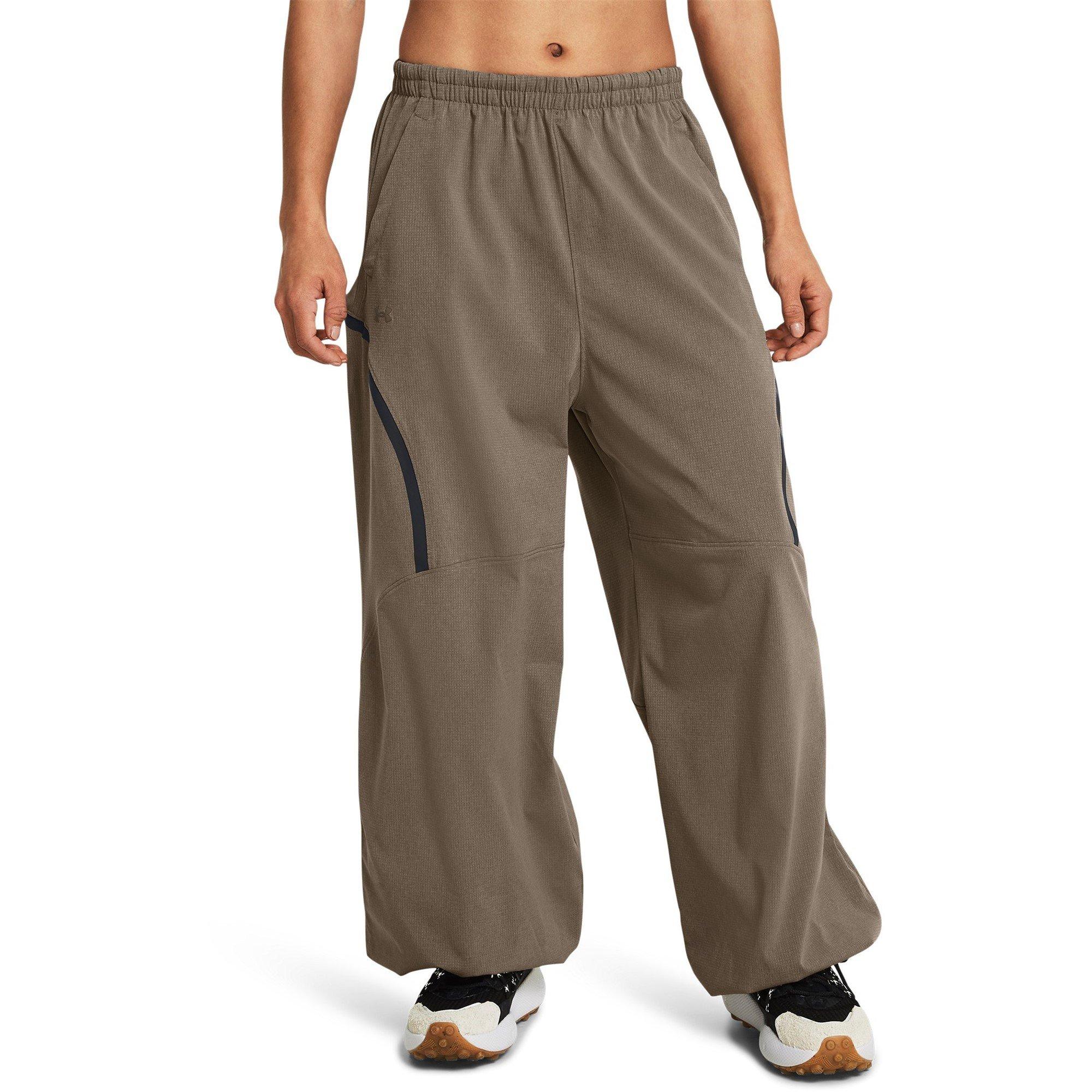 Brown - Under Armour - Women's Unstoppable Open Hem Woven Jogger - 3