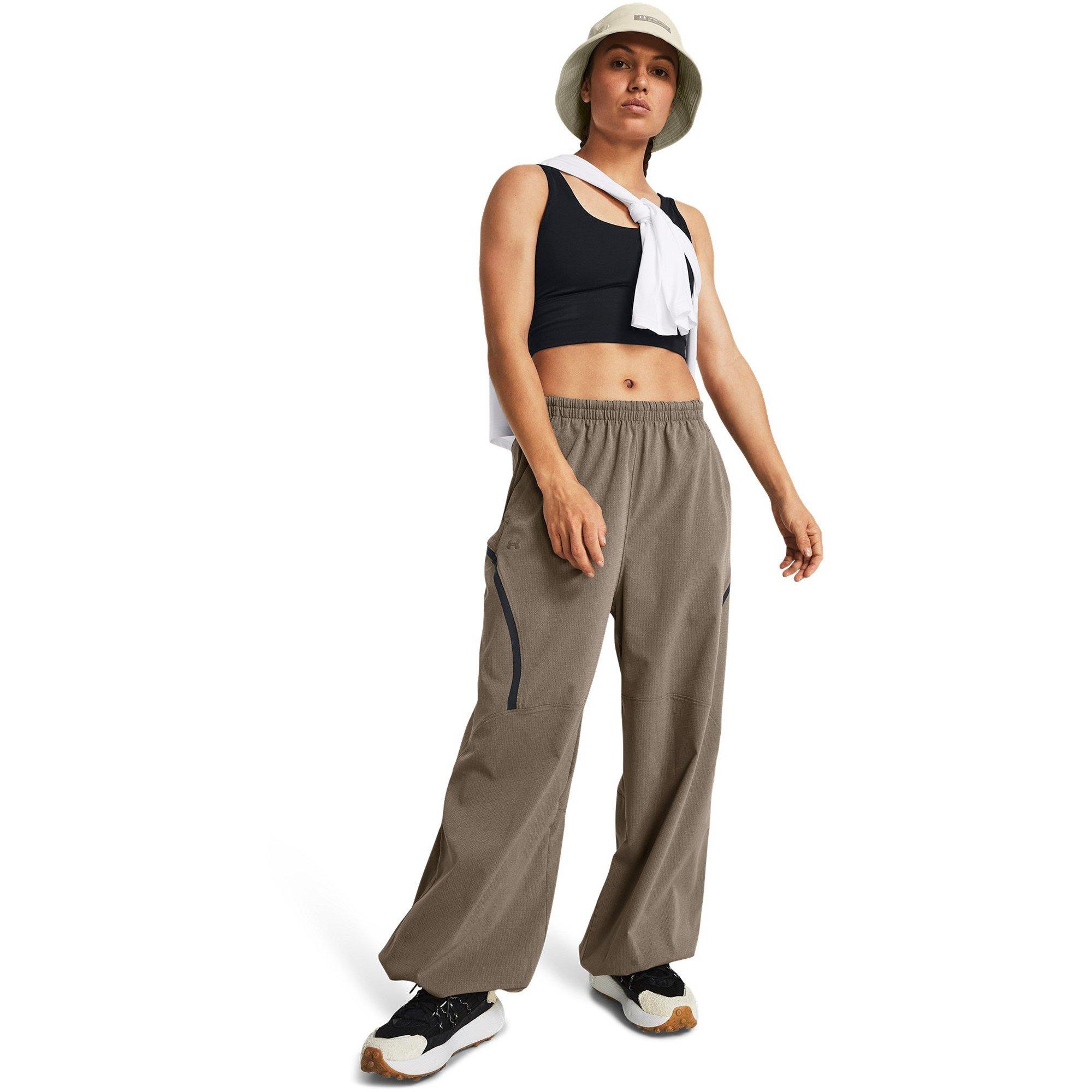 Brown - Under Armour - Women's Unstoppable Open Hem Woven Jogger - 7
