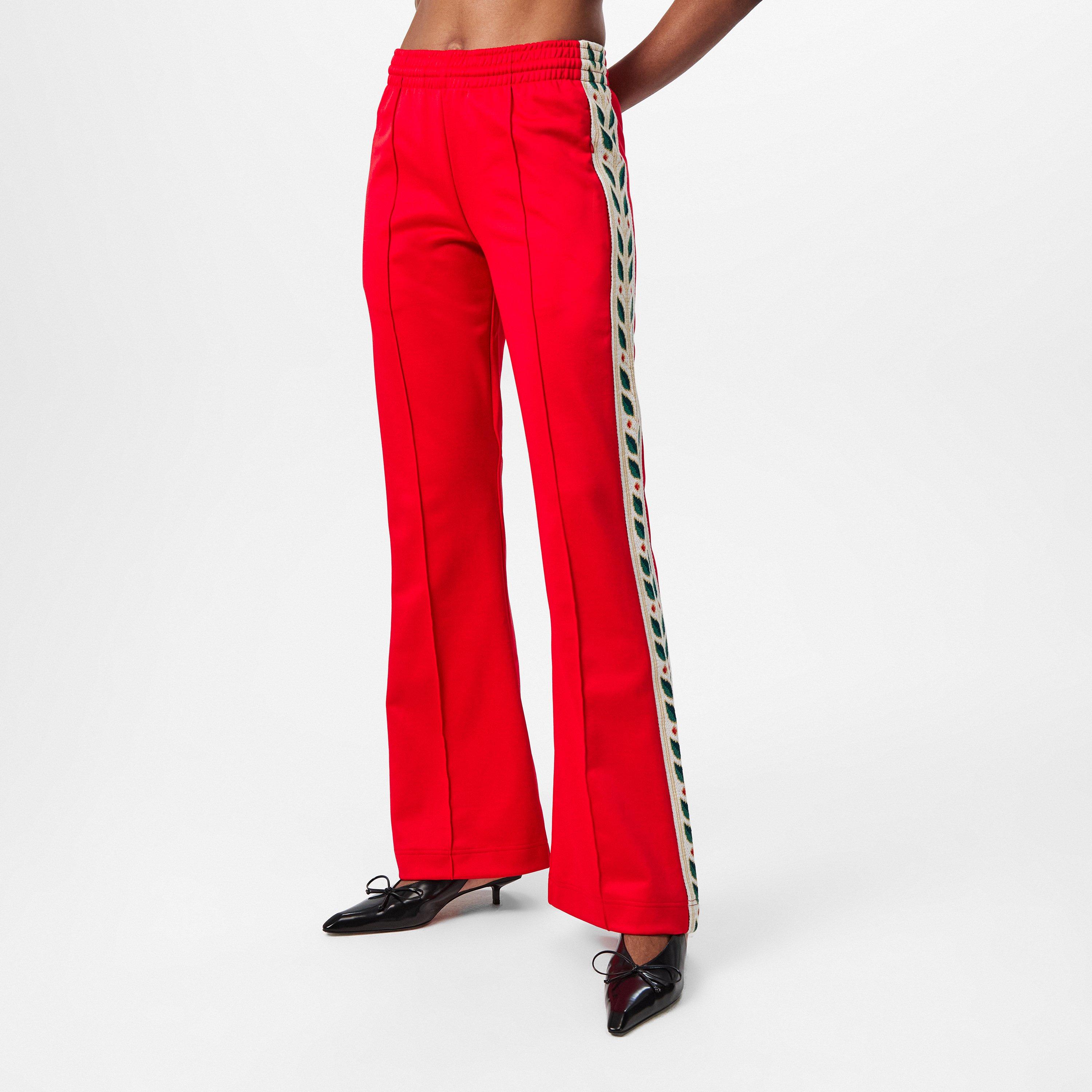 Red - Casablanca - Women's Closed Hem Woven Joggers - 3