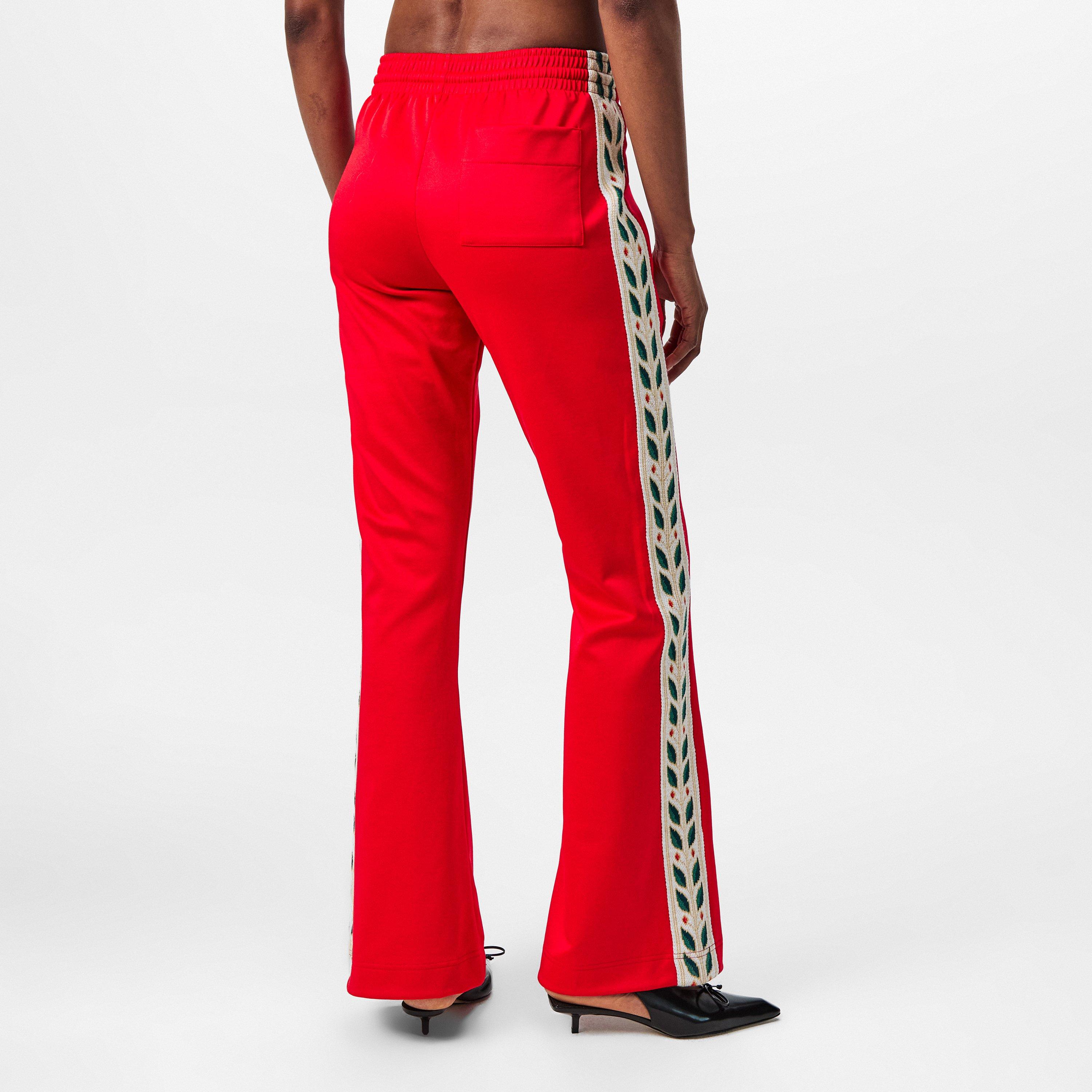 Red - Casablanca - Women's Closed Hem Woven Joggers - 4