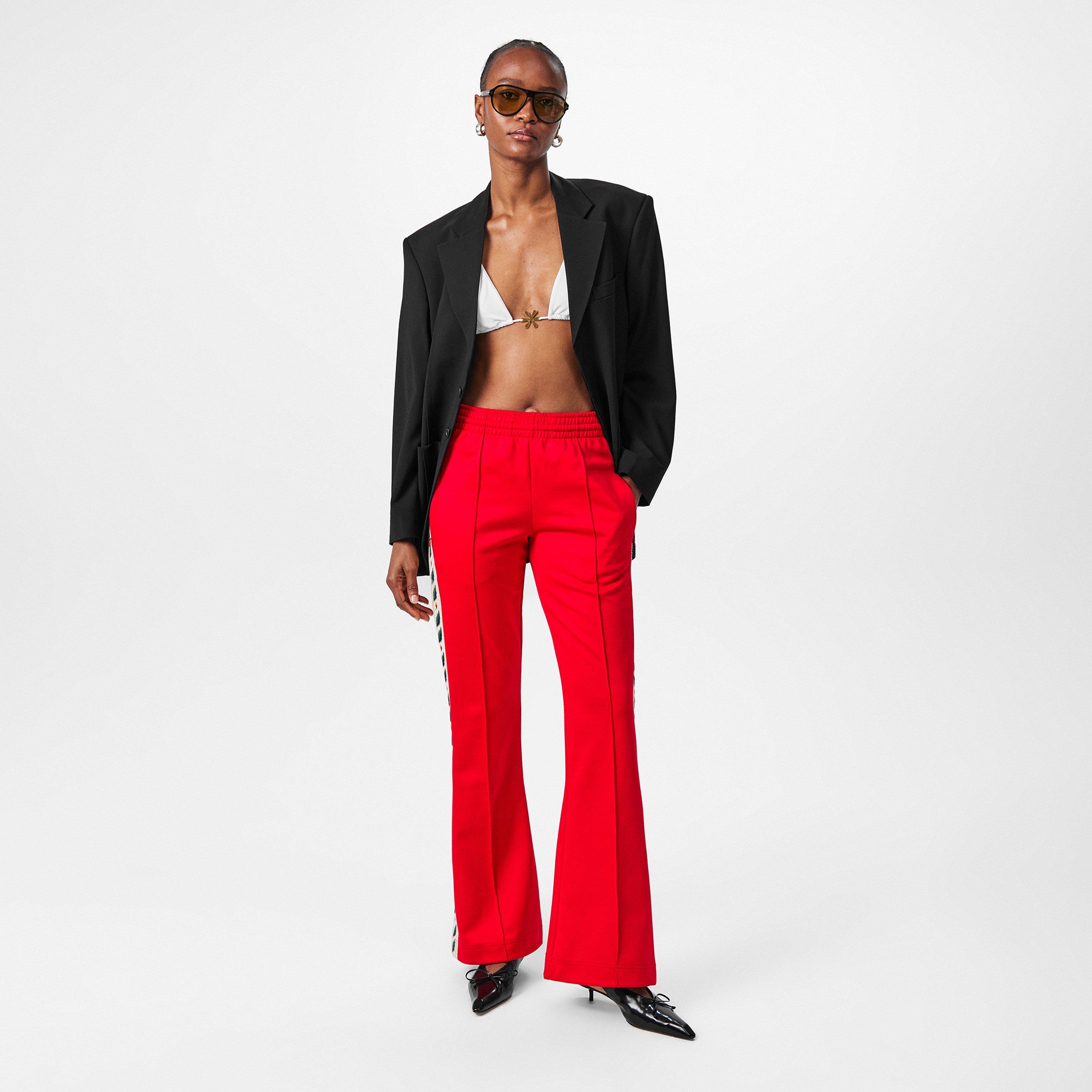 Red - Casablanca - Women's Closed Hem Woven Joggers - 6