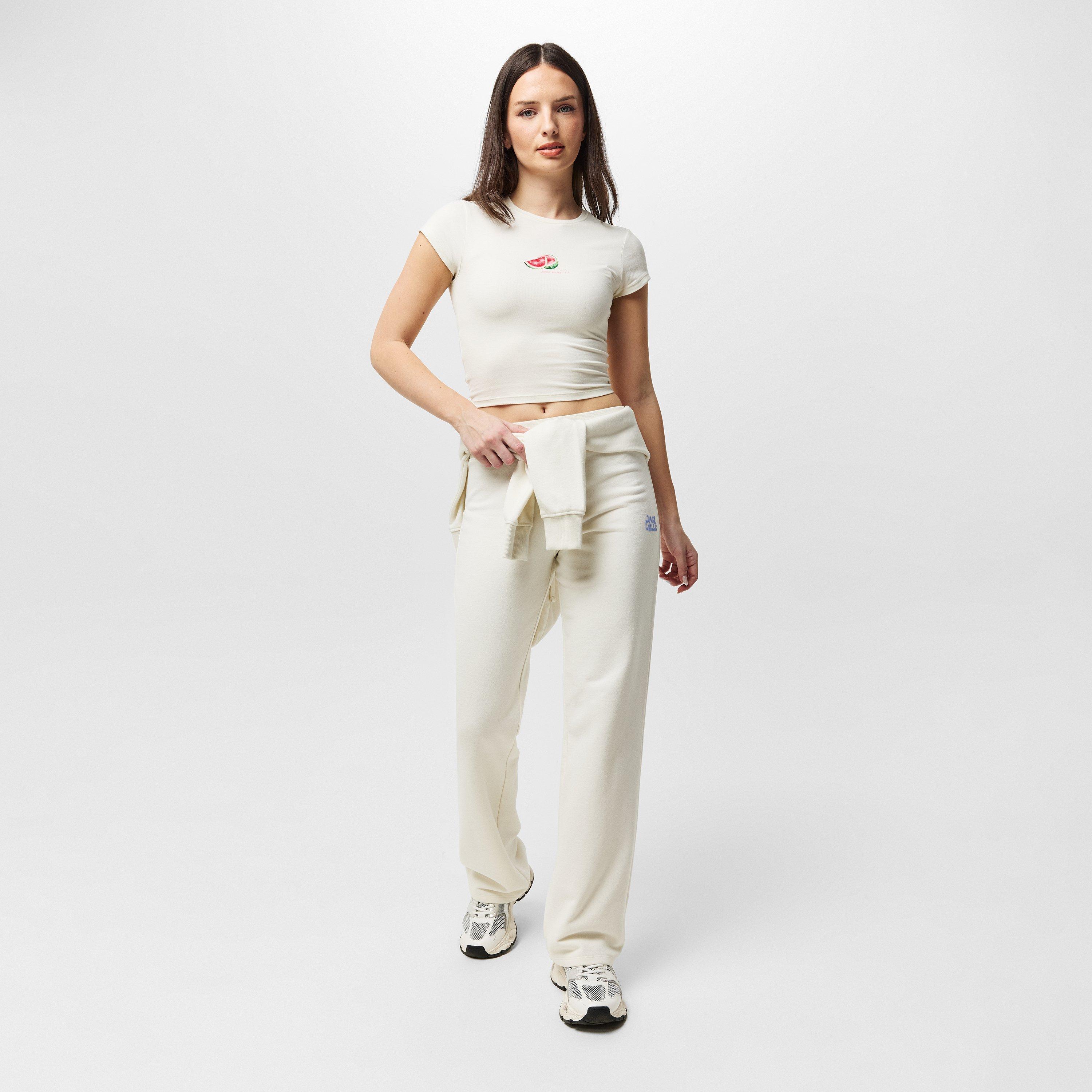 Vintage White - Jack Wills - Open Hem Fleece Joggers - 4