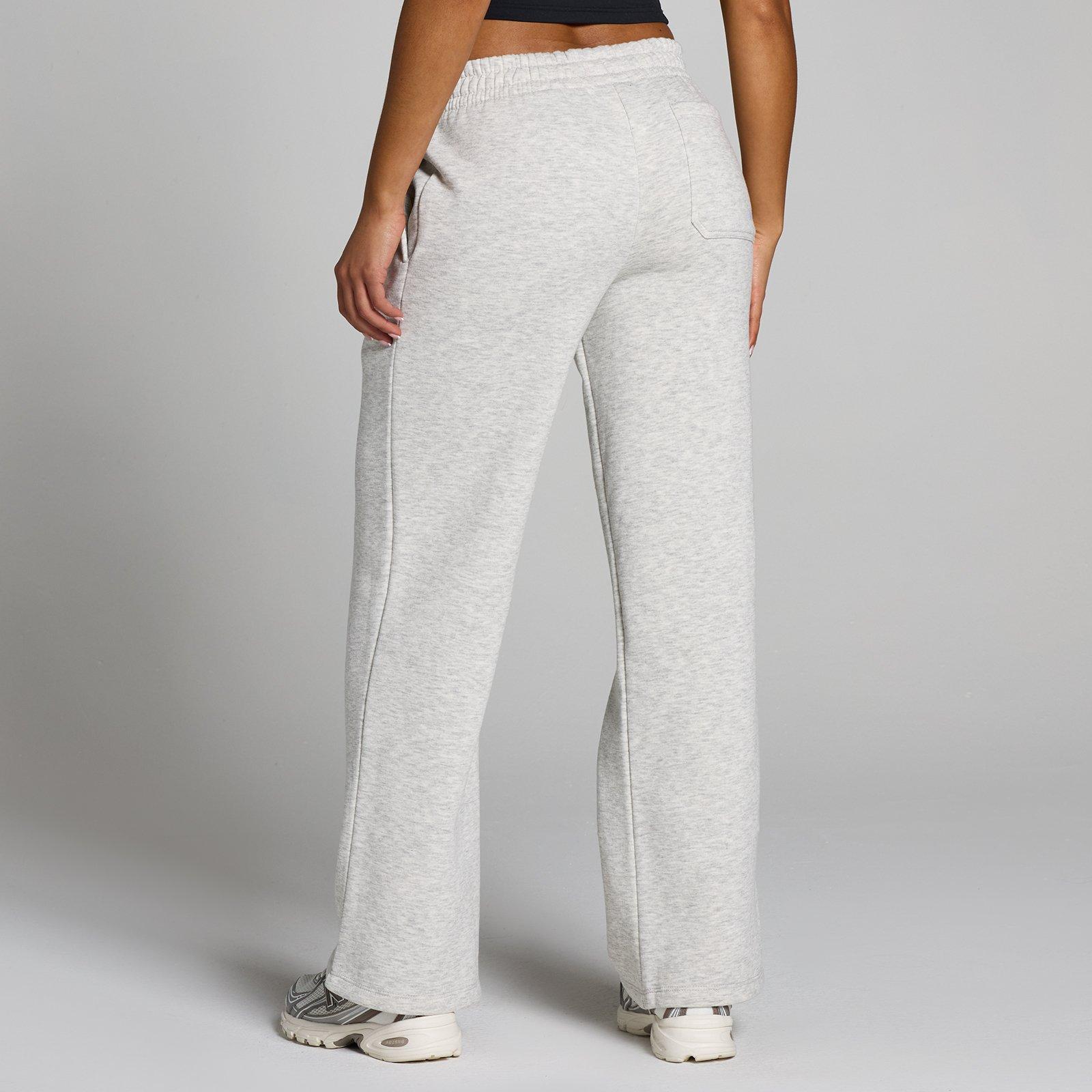 Grey Marl - MyProtein - Women's Basics Fleece Straight Leg Tracksuit Bottoms - 2