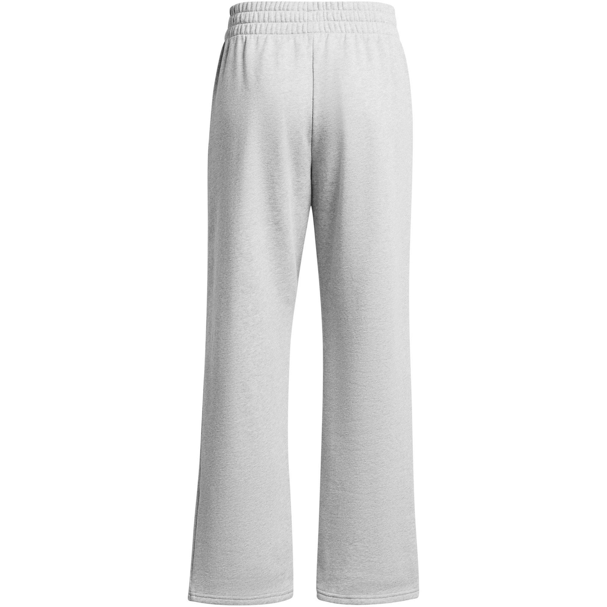 Grijs/Wit - Under Armour - Ua Rival Flc Straight Pant Joggers Womens - 2