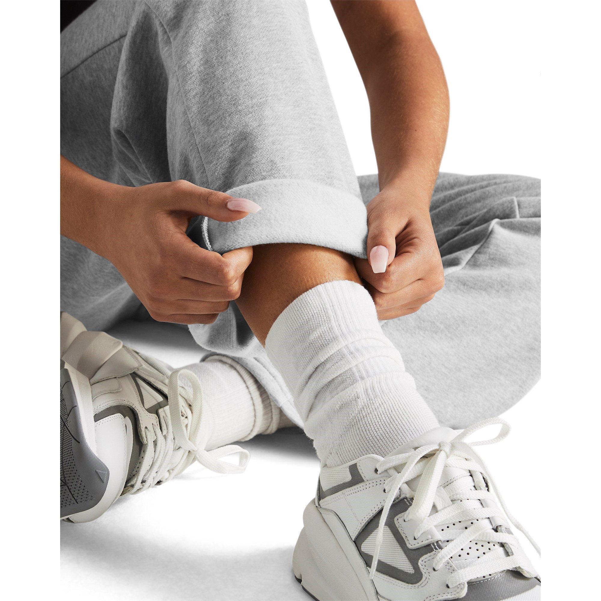 Grijs/Wit - Under Armour - Ua Rival Flc Straight Pant Joggers Womens - 6