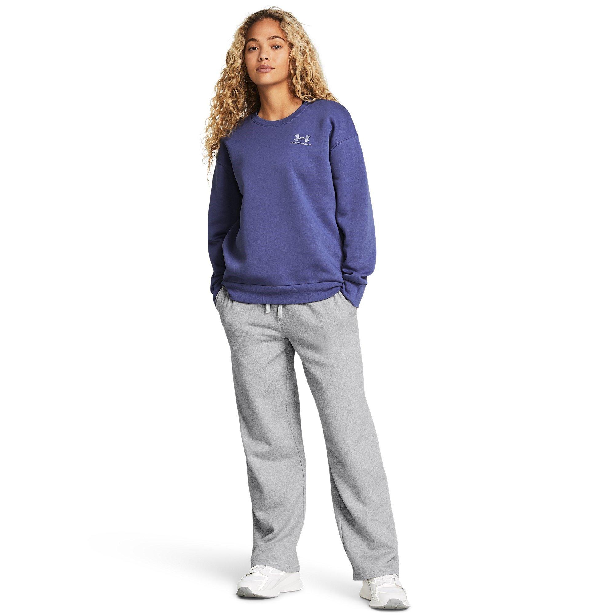 Grijs/Wit - Under Armour - Ua Rival Flc Straight Pant Joggers Womens - 7