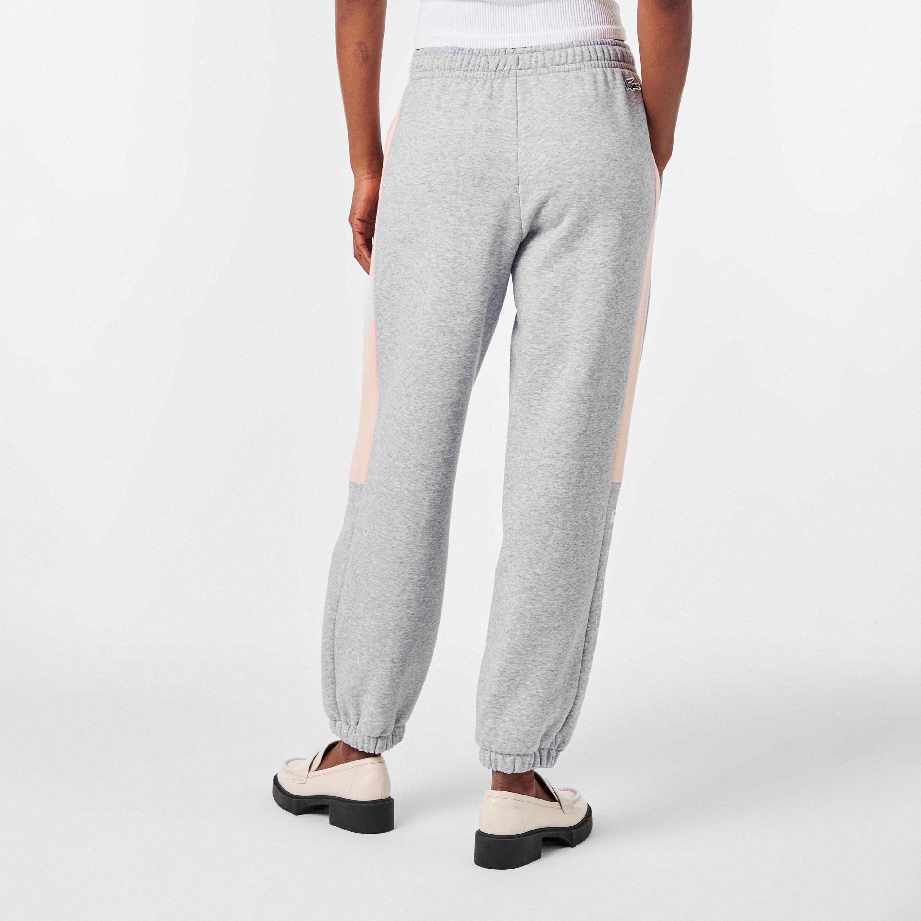 Silver Ch/Nidus - Lacoste - Women's Open Hem Fleece Joggers - 4