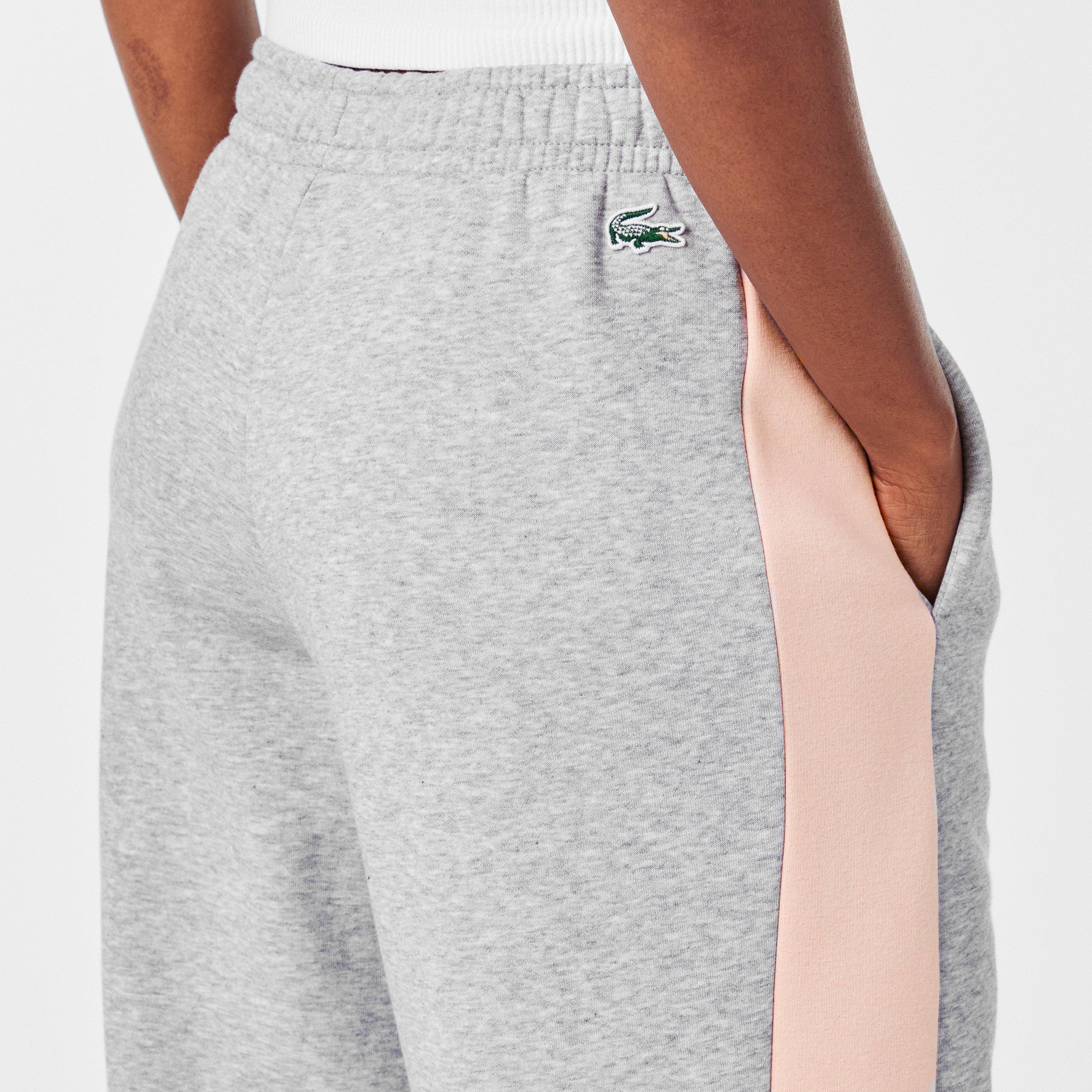 Silver Ch/Nidus - Lacoste - Women's Open Hem Fleece Joggers - 5