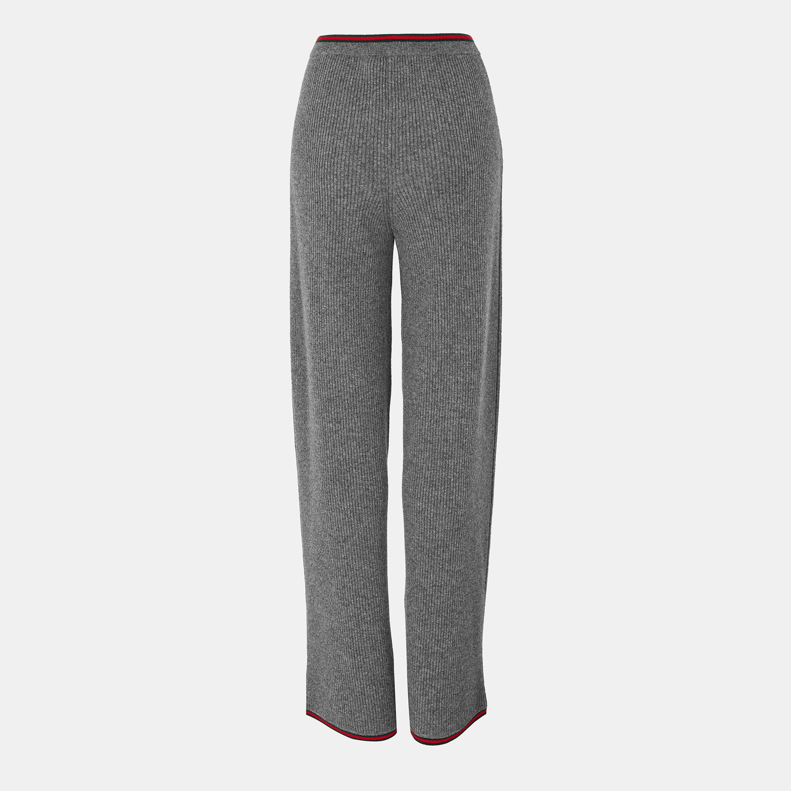 Dark Grey - Gucci - Women's Wide Leg Trousers - 2