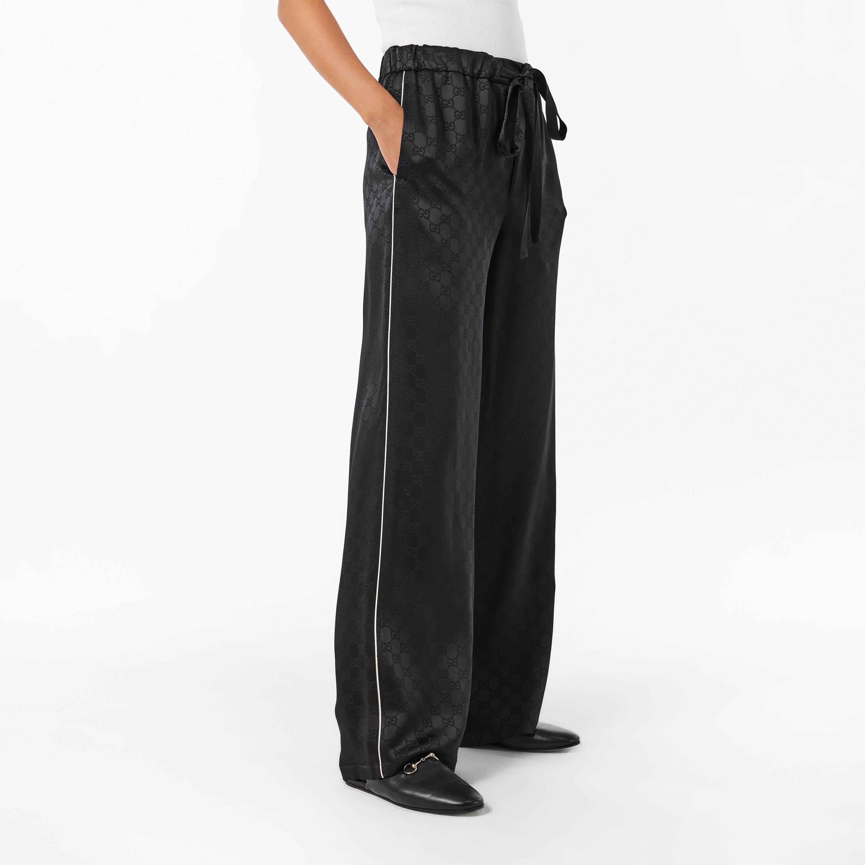 Black/Mix - Gucci - Women's Wide Leg Trousers - 3