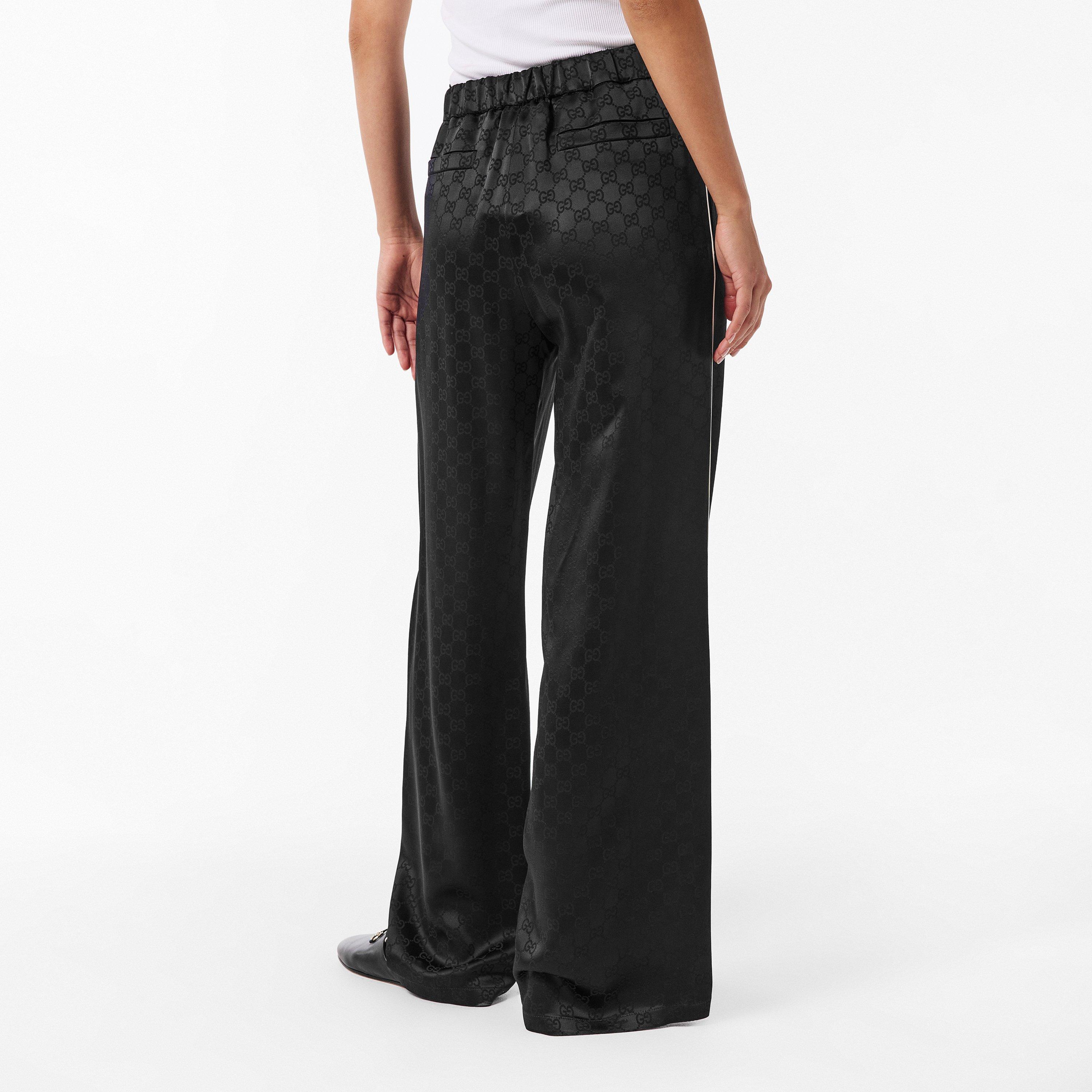 Black/Mix - Gucci - Women's Wide Leg Trousers - 4