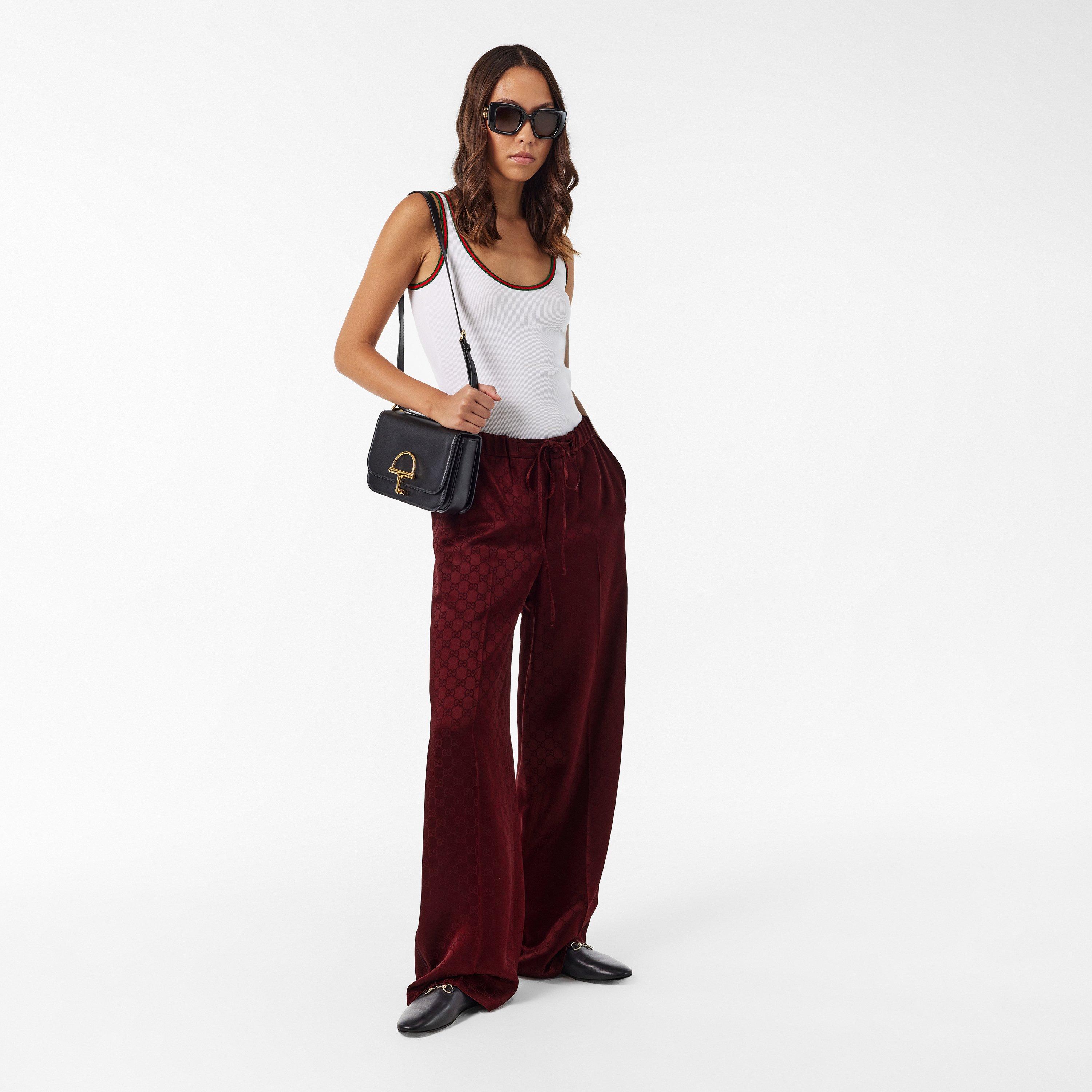 Rosso Ancora - Gucci - Women's Wide Leg Trousers - 6