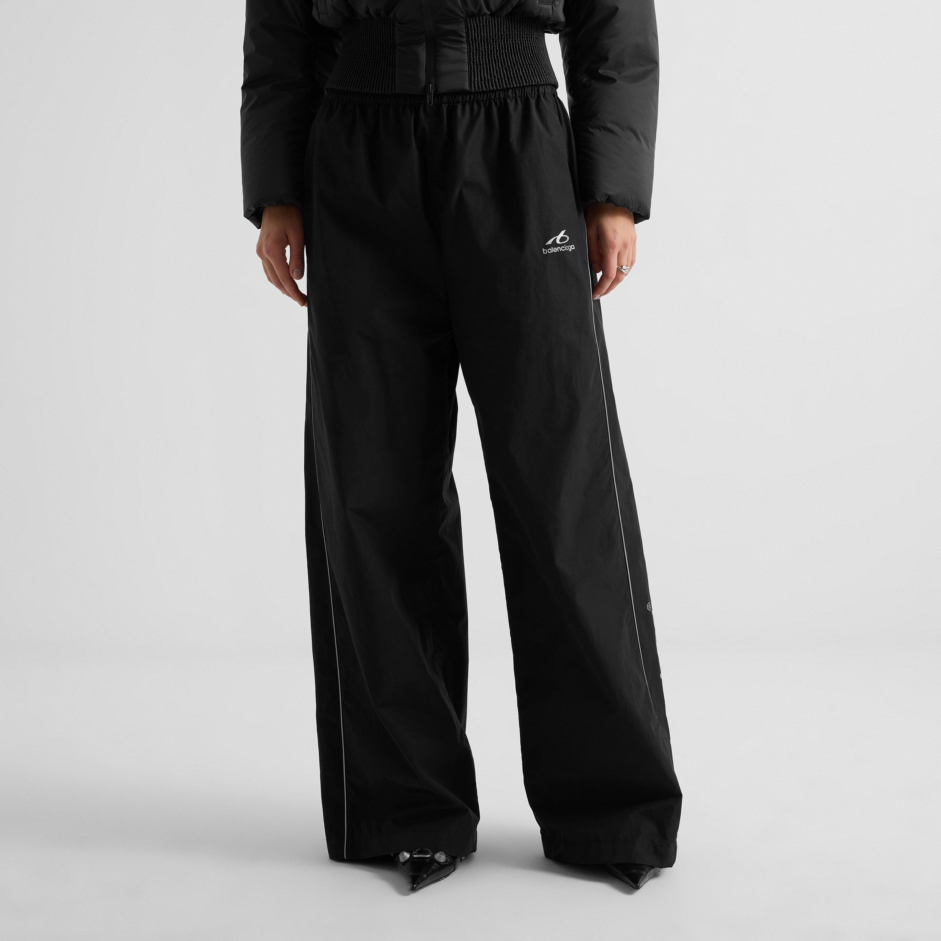Black - Balenciaga - Women's Techno Cotton Tracksuit Bottoms - 3