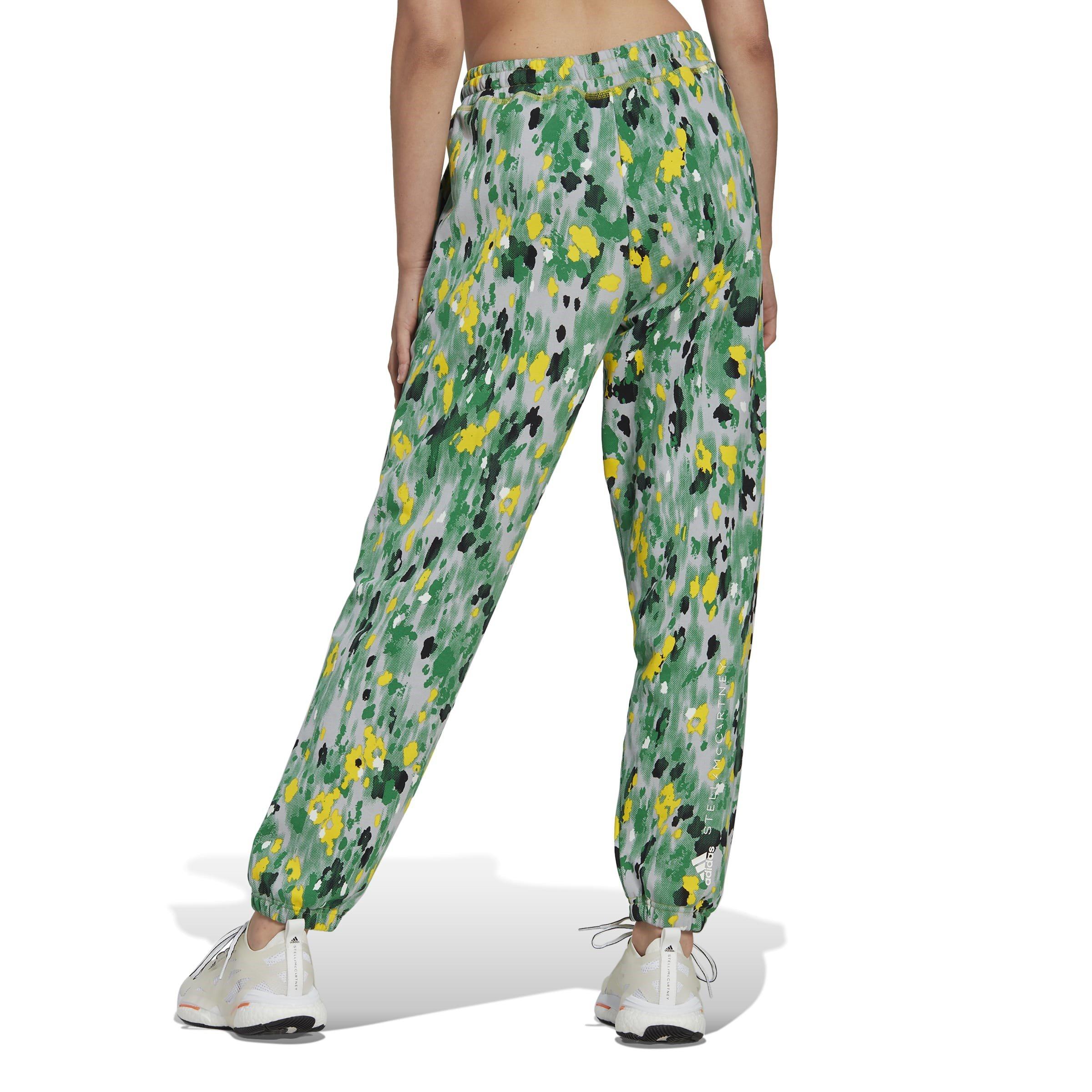 White - adidas by Stella McCartney - Printed Woven Track Joggers - 4