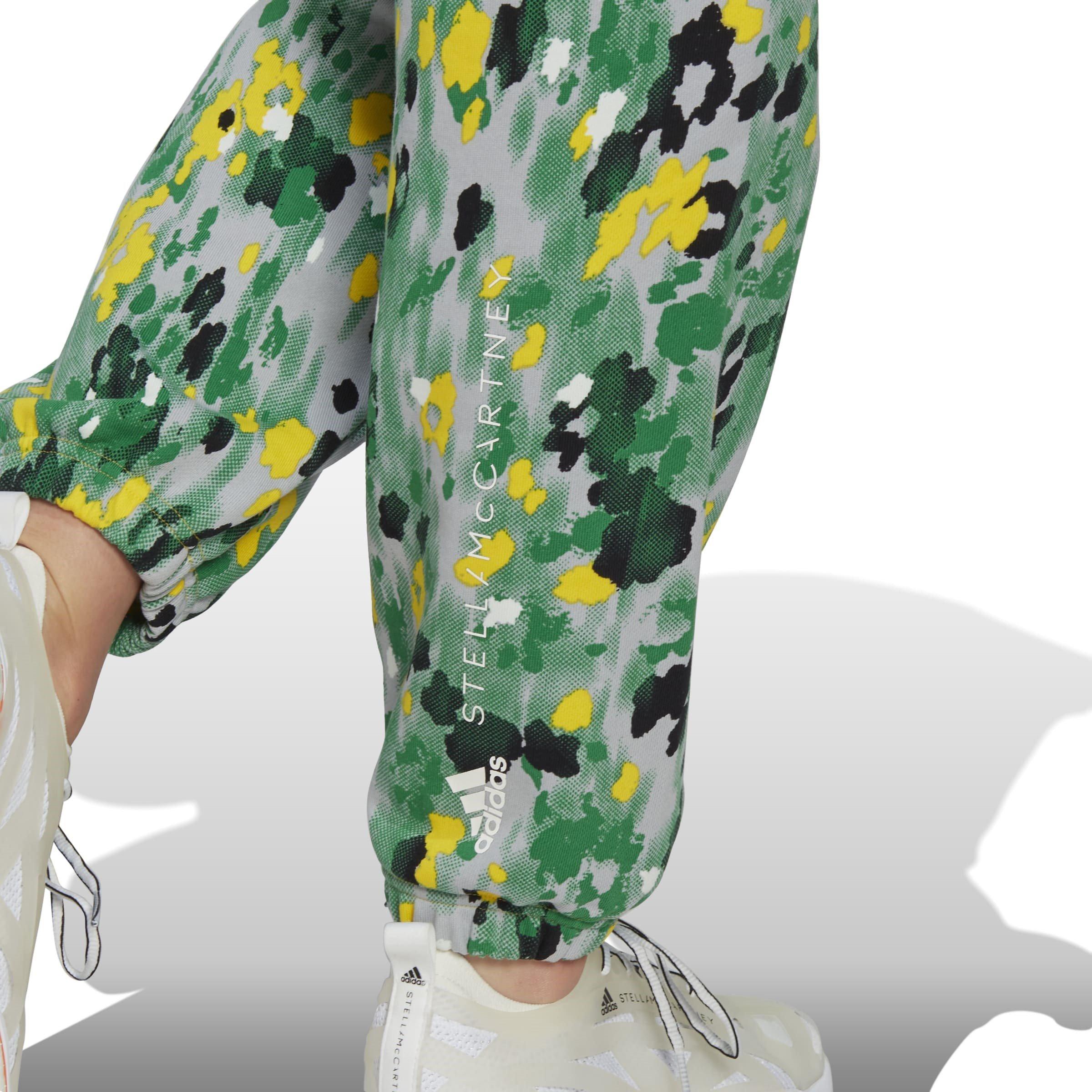 White - adidas by Stella McCartney - Printed Woven Track Joggers - 7