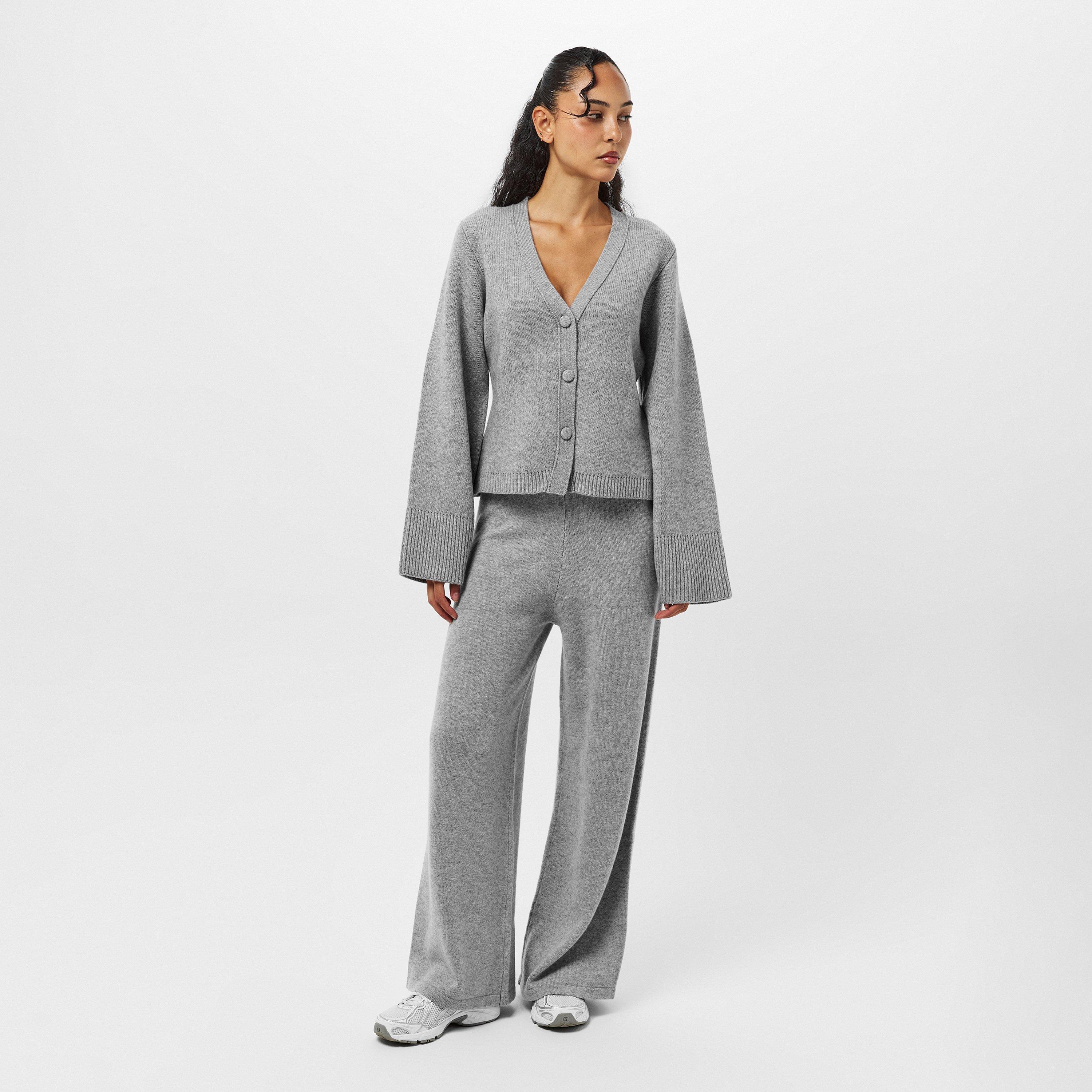 Grey - Raey - Wide Leg Trousers - 6