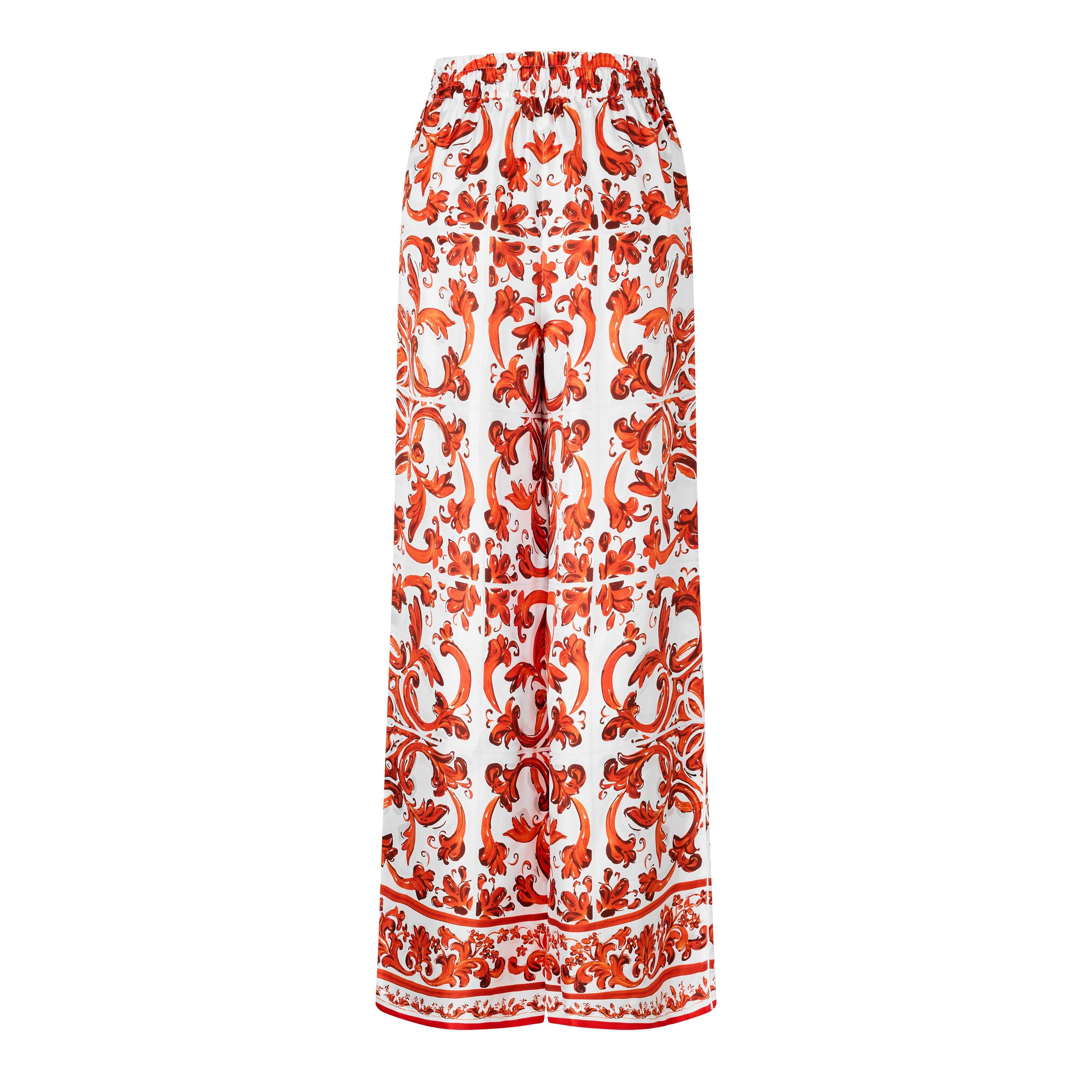 Varante Abbnata - Dolce and Gabbana - DG Silk Wide Leg Trs Ld63 - 2