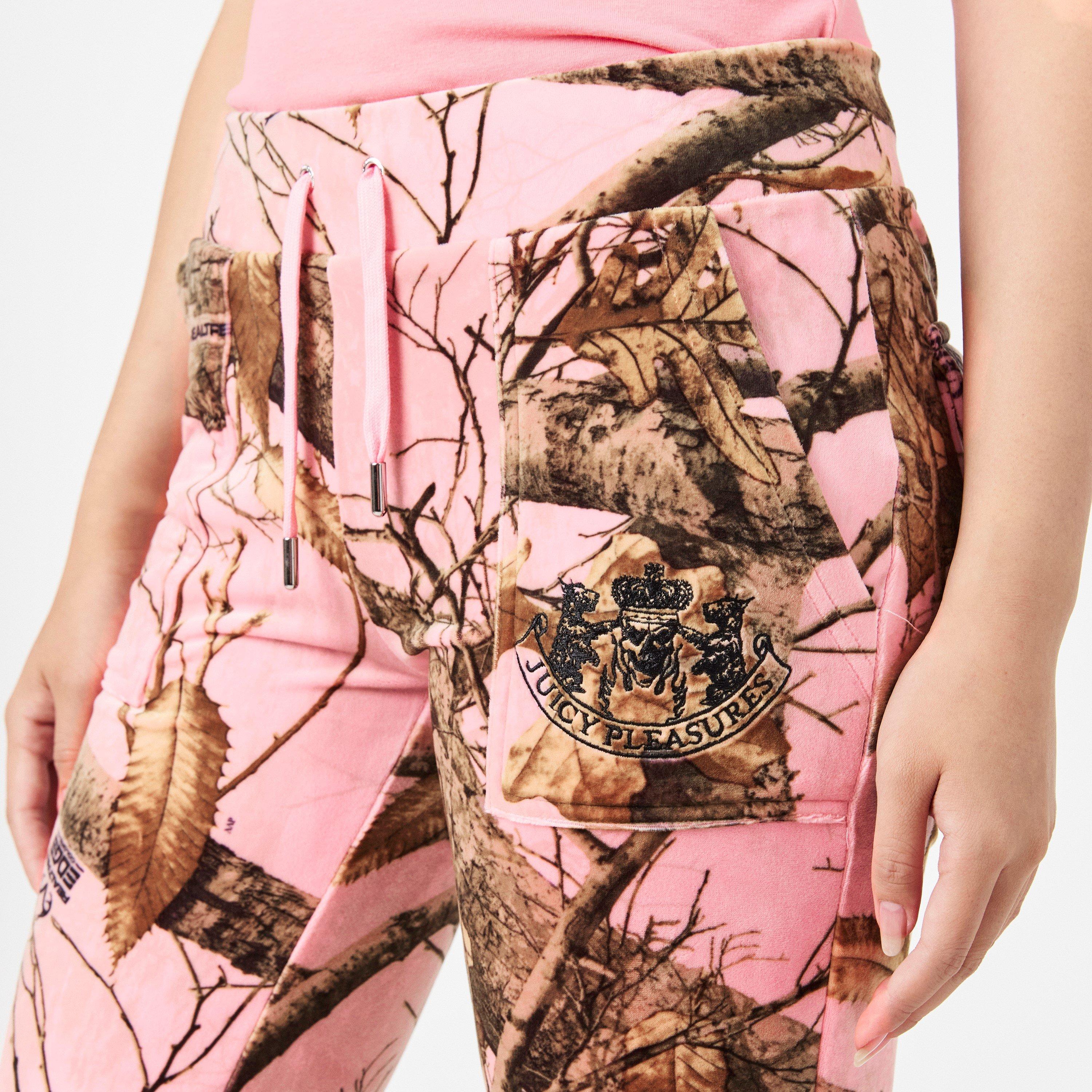 Pink Edge - Pleasures - X Juicy Couture Realtree Velour Track Pants - 5