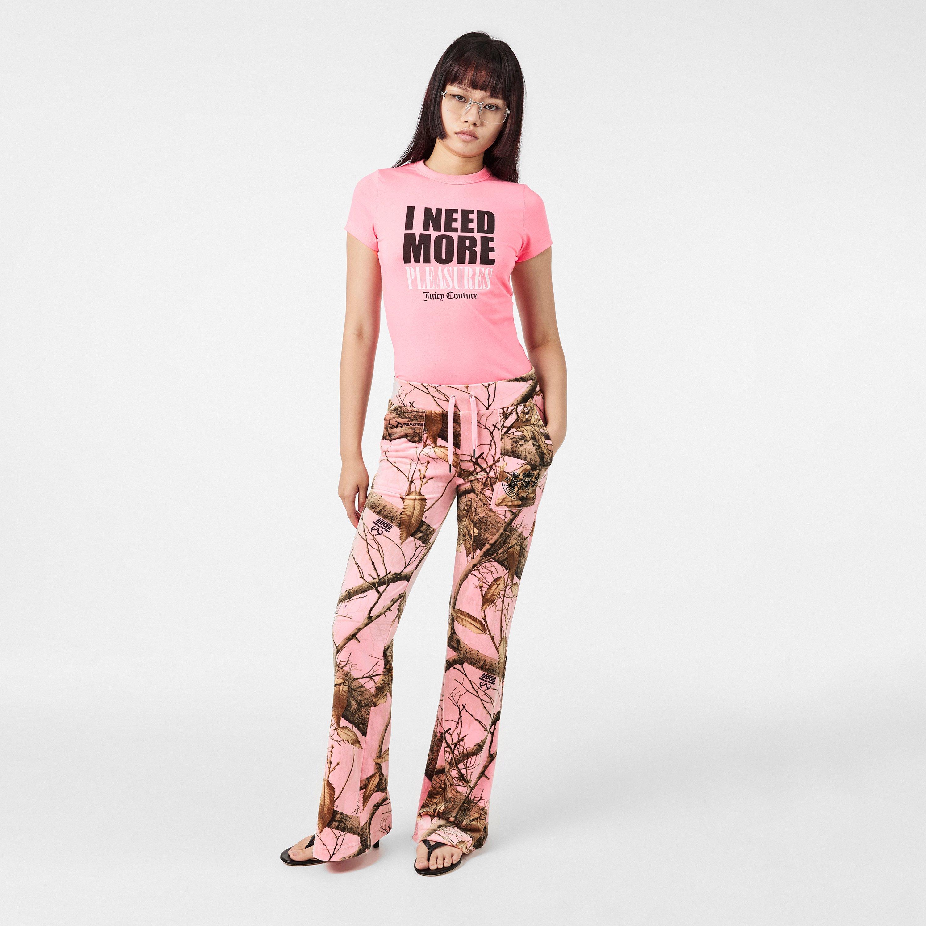 Pink Edge - Pleasures - X Juicy Couture Realtree Velour Track Pants - 6