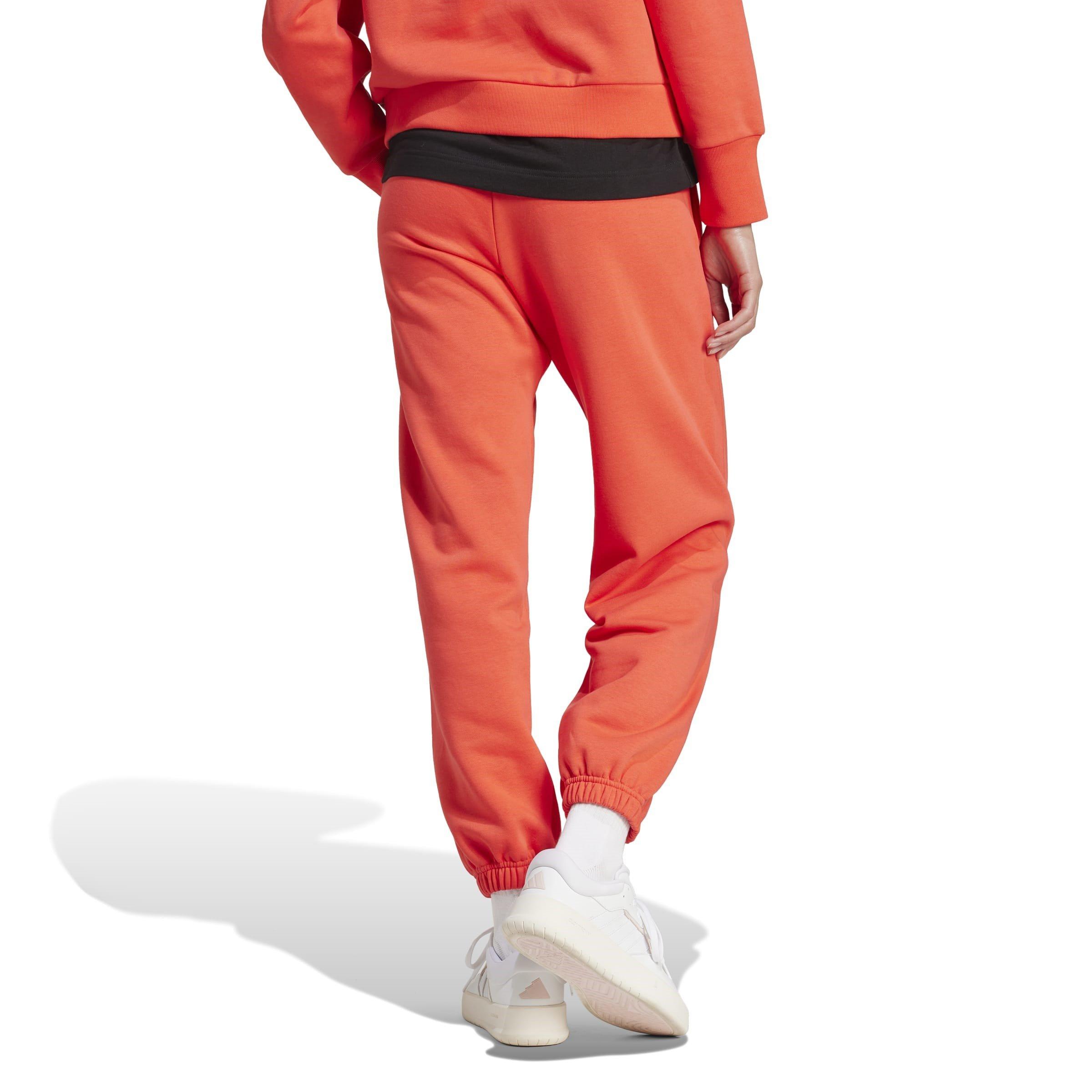 Sjajno crvena - adidas - ALL SZN Fleece Loose Joggers Womens - 3