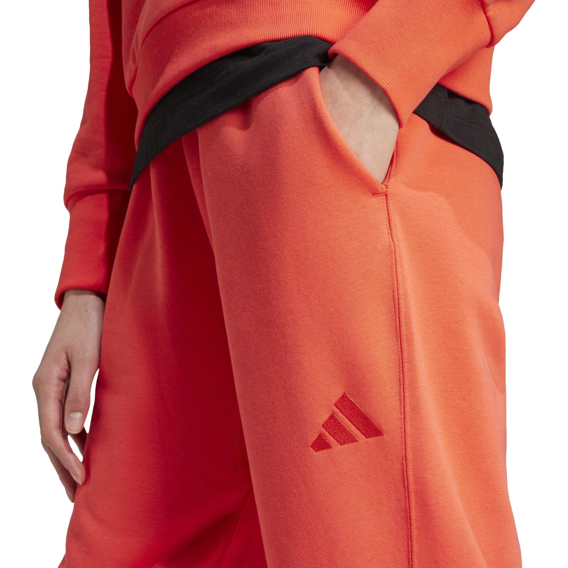 Sjajno crvena - adidas - ALL SZN Fleece Loose Joggers Womens - 5