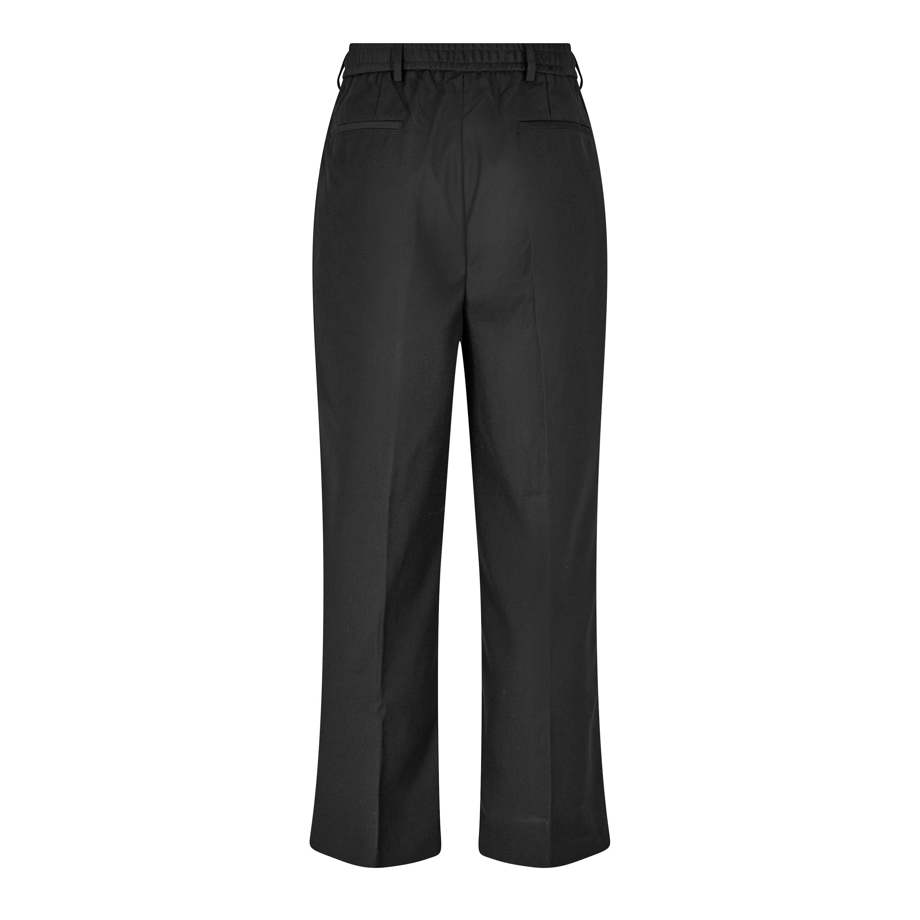 Black - about:blank - about:b Pleated Trou Sn64 - 2