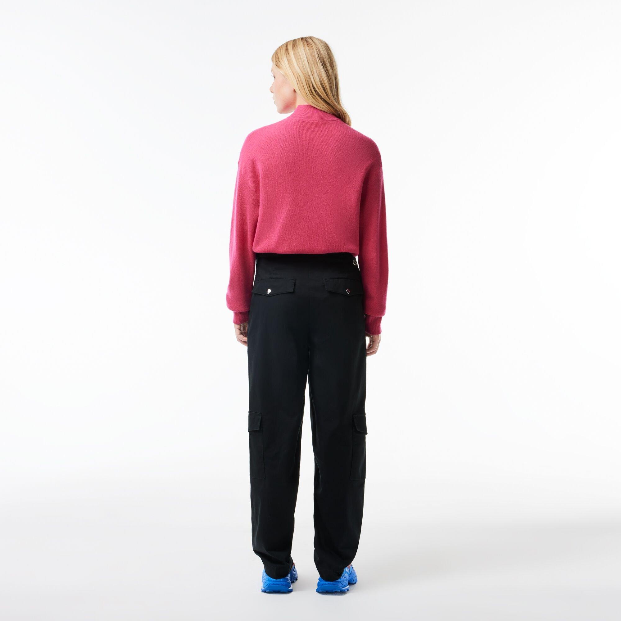 Black - Lacoste - Women's Cargo Trousers - 2