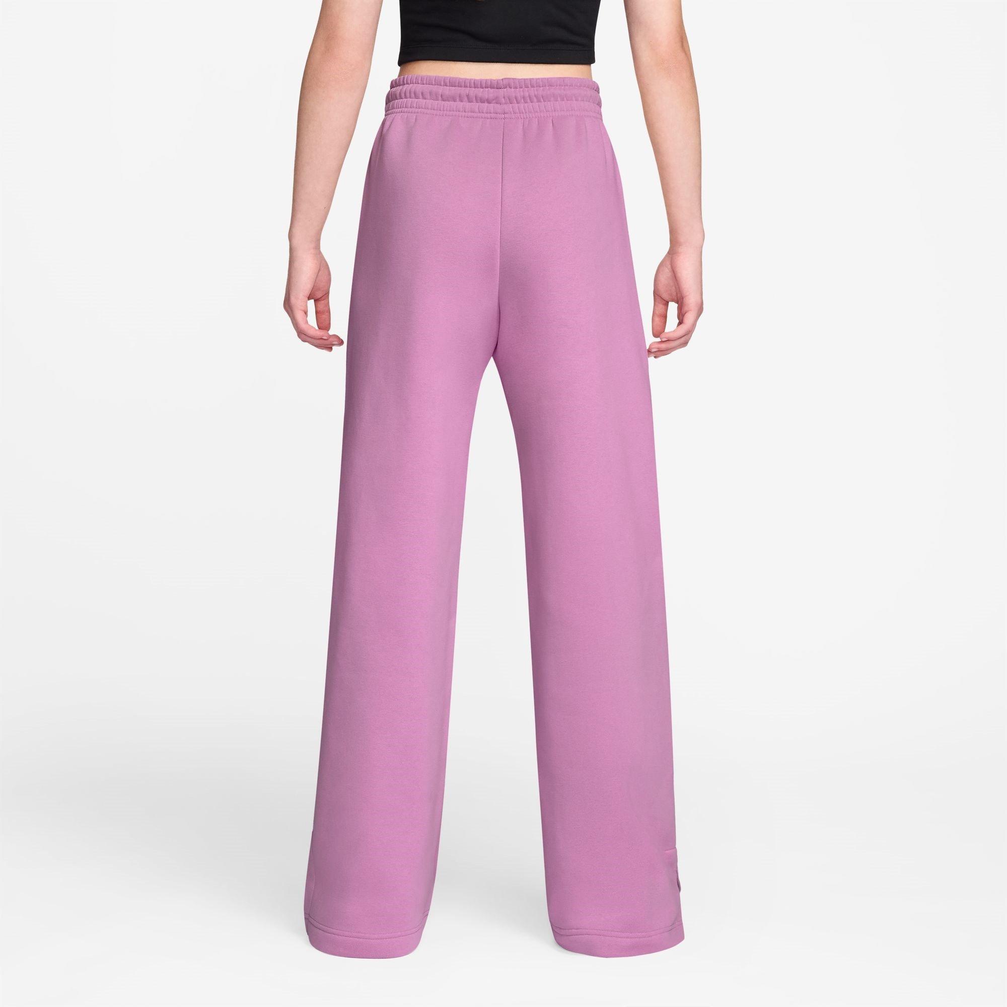 Light Magenta - Nike - Women's Open Hem Fleece Jogging Bottoms - 2